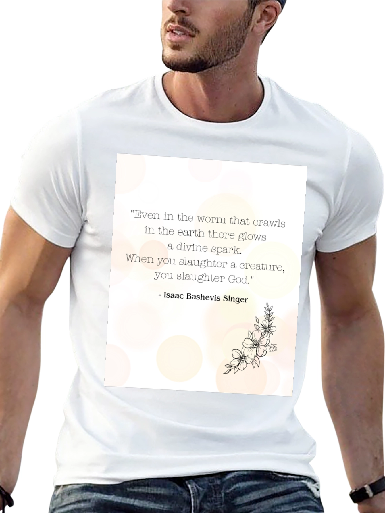 Black Philosophical Quote Graphic Tee - Unisex Black T-Shirt view 13