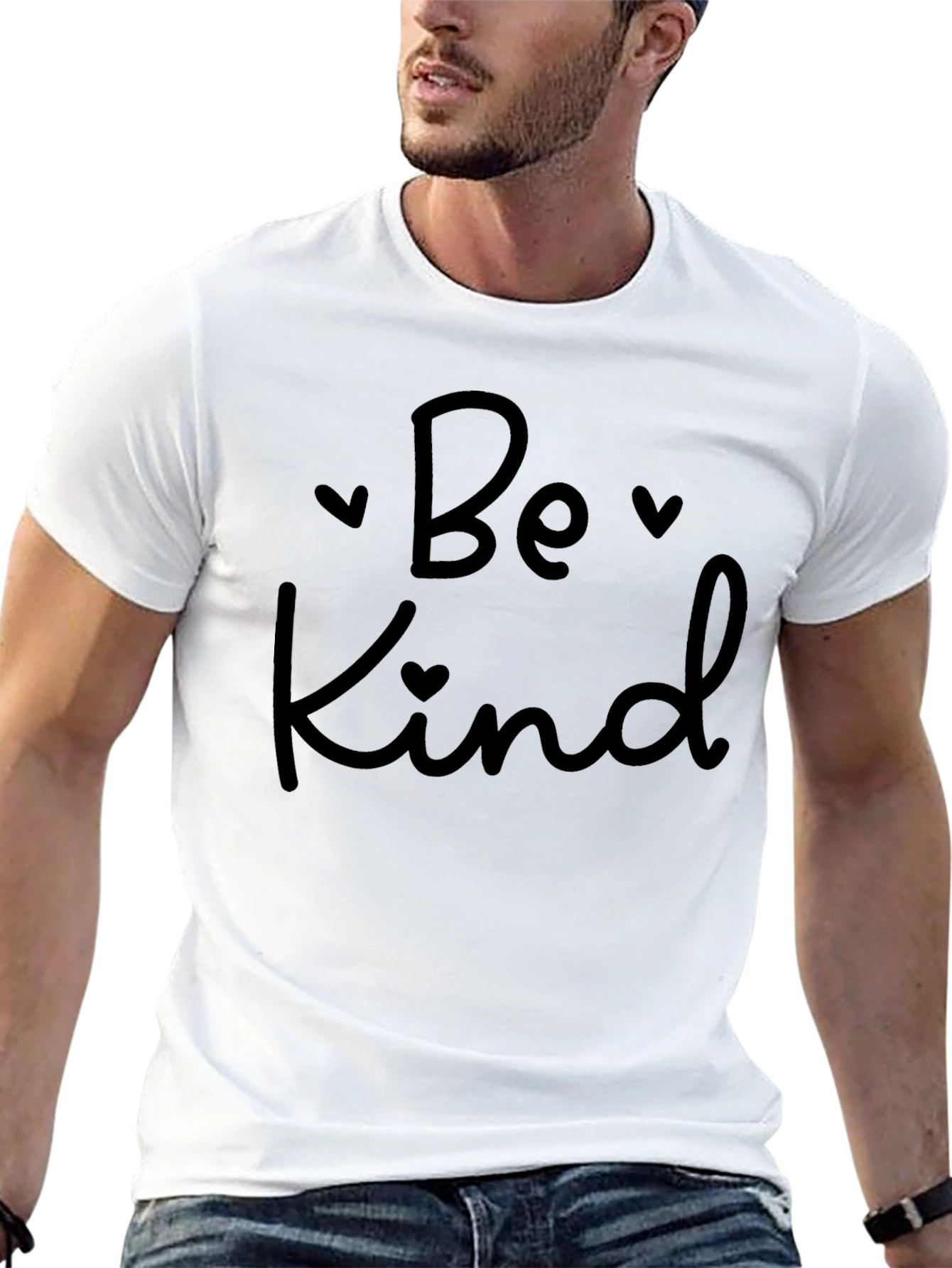 Black Be Kind Graphic Tee - Black Casual Comfort view 13