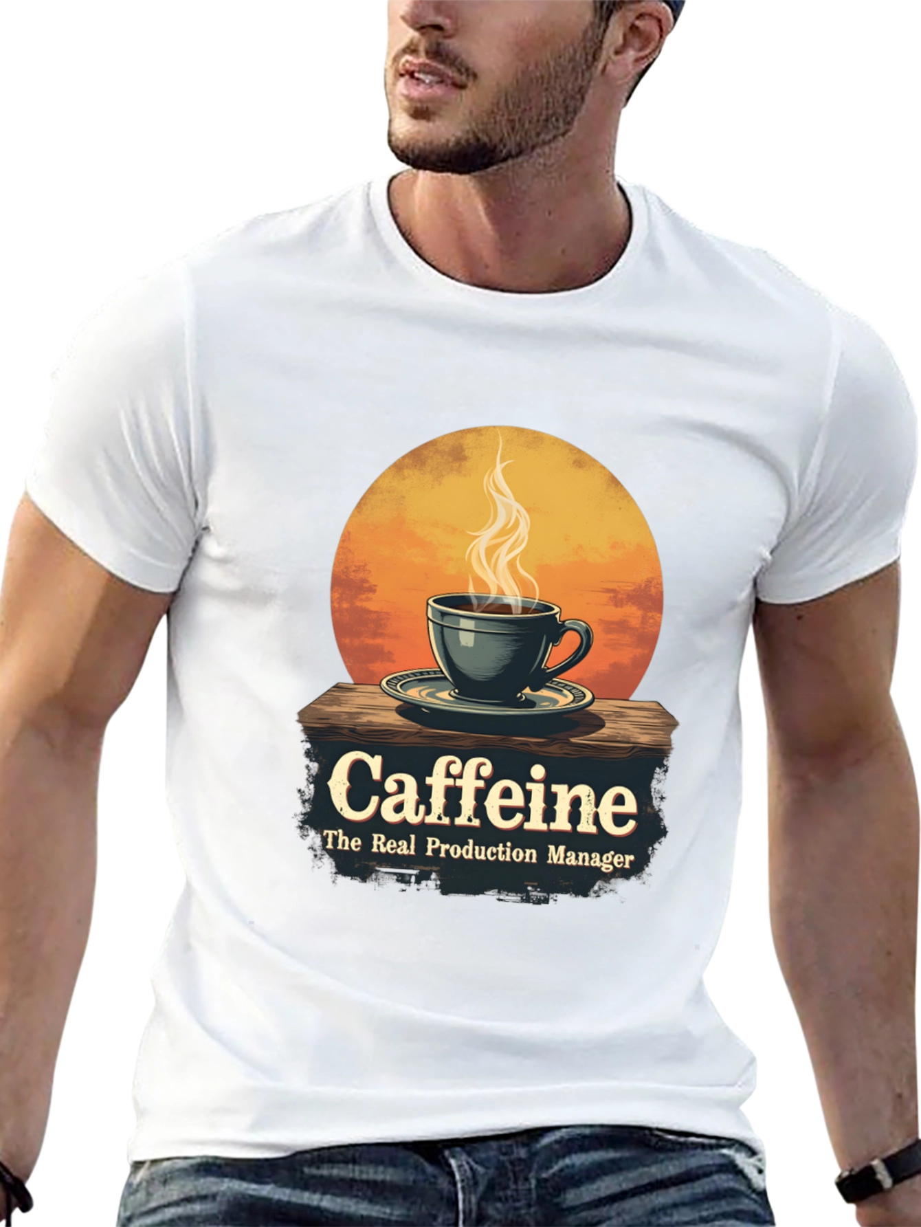 Black Caffeine: The Real Production Manager T-Shirt view 13