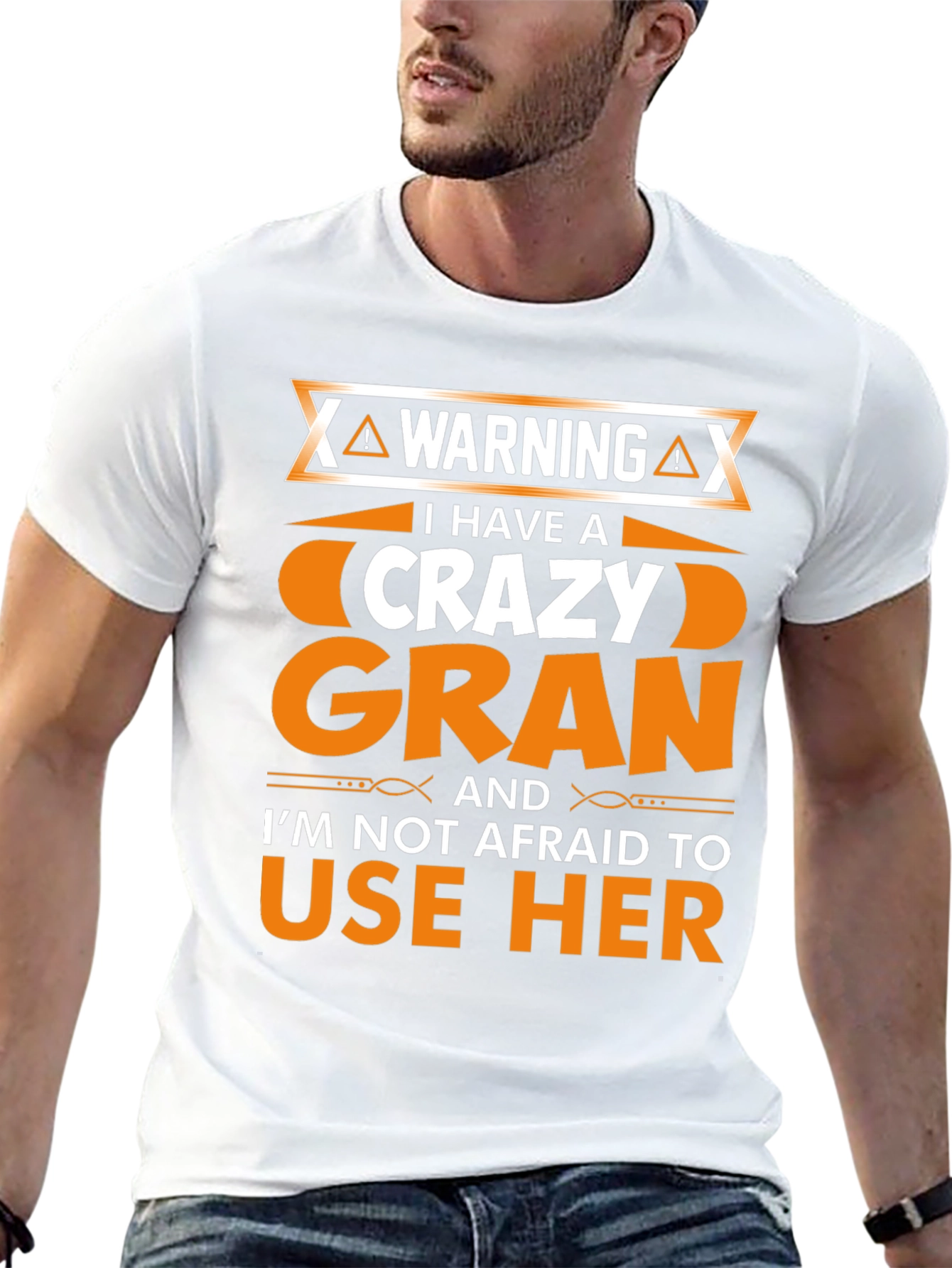 Black Warning: I Have a Crazy Gran T-Shirt view 13