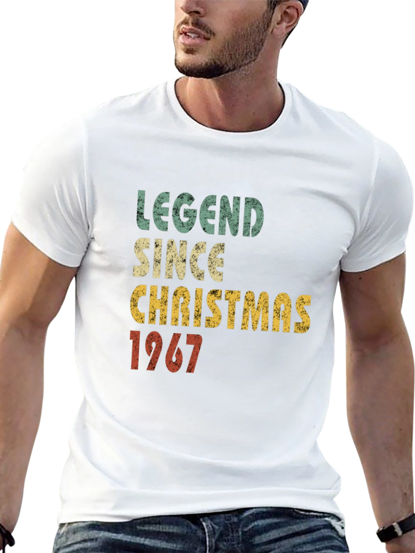 Black Legend Since Christmas 1967 Graphic T-Shirt view 13