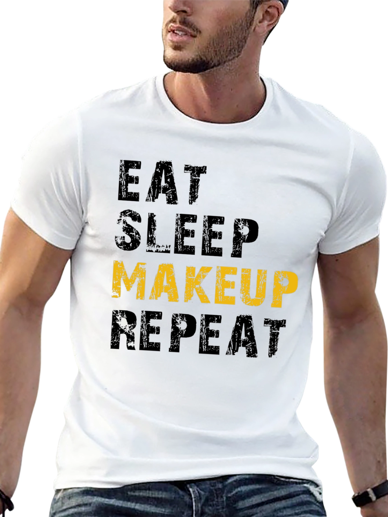 Black Eat Sleep Makeup Repeat Graphic T-Shirt view 13