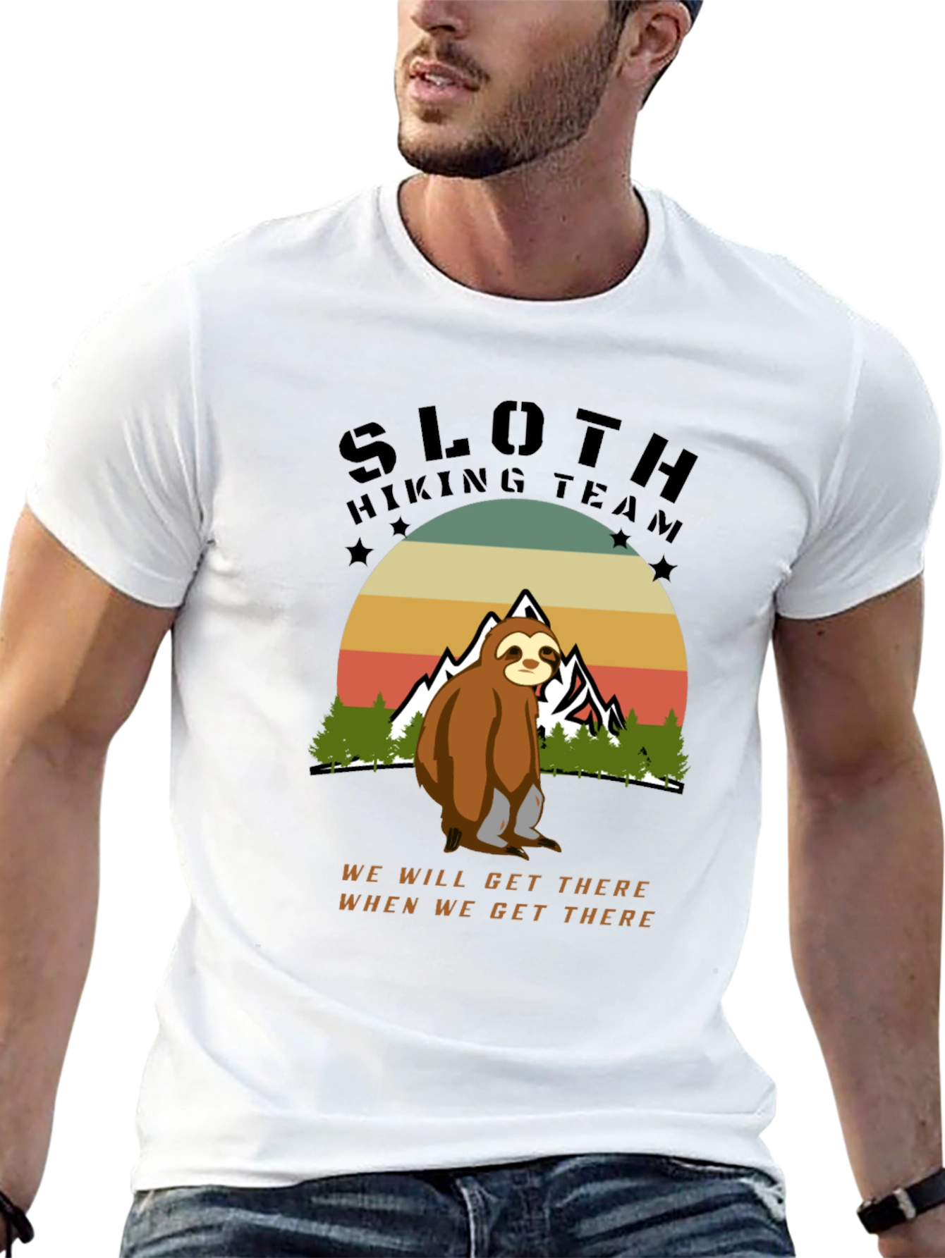 Black Sloth Hiking Team Tee view 13