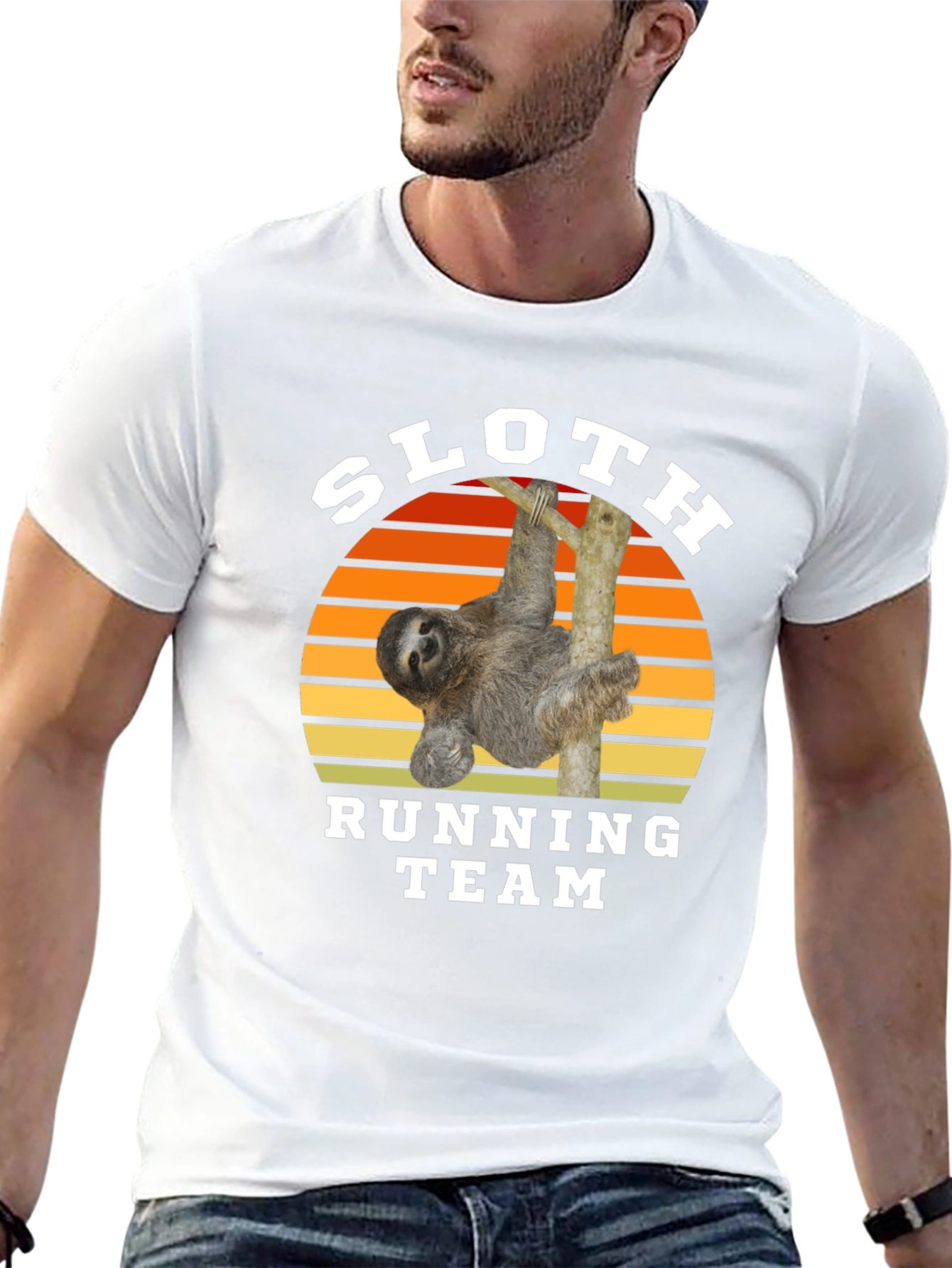 Black Sloth Running Team T-Shirt view 13