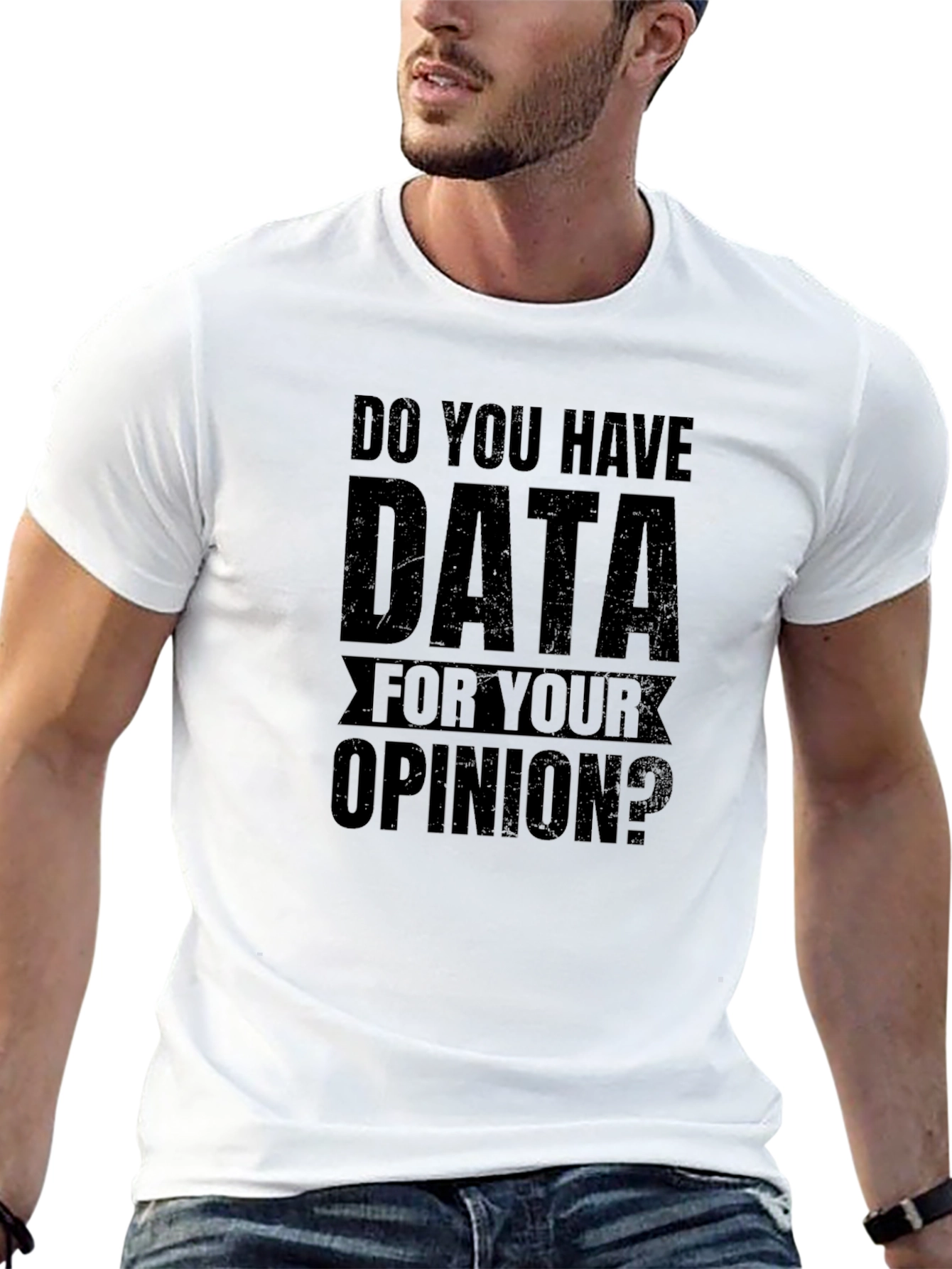 Black Data For Your Opinion Graphic Tee view 13