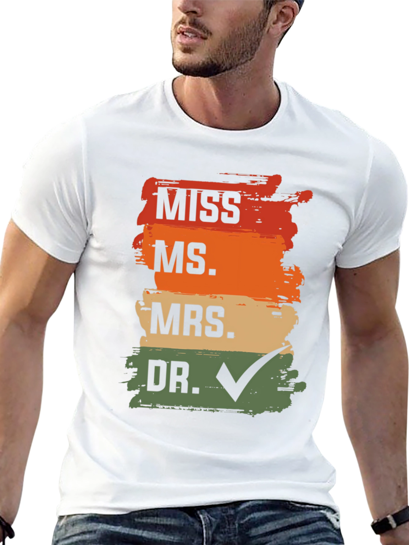 Black Doctor Graduation T-Shirt - MISS MS MRS DR Check view 13