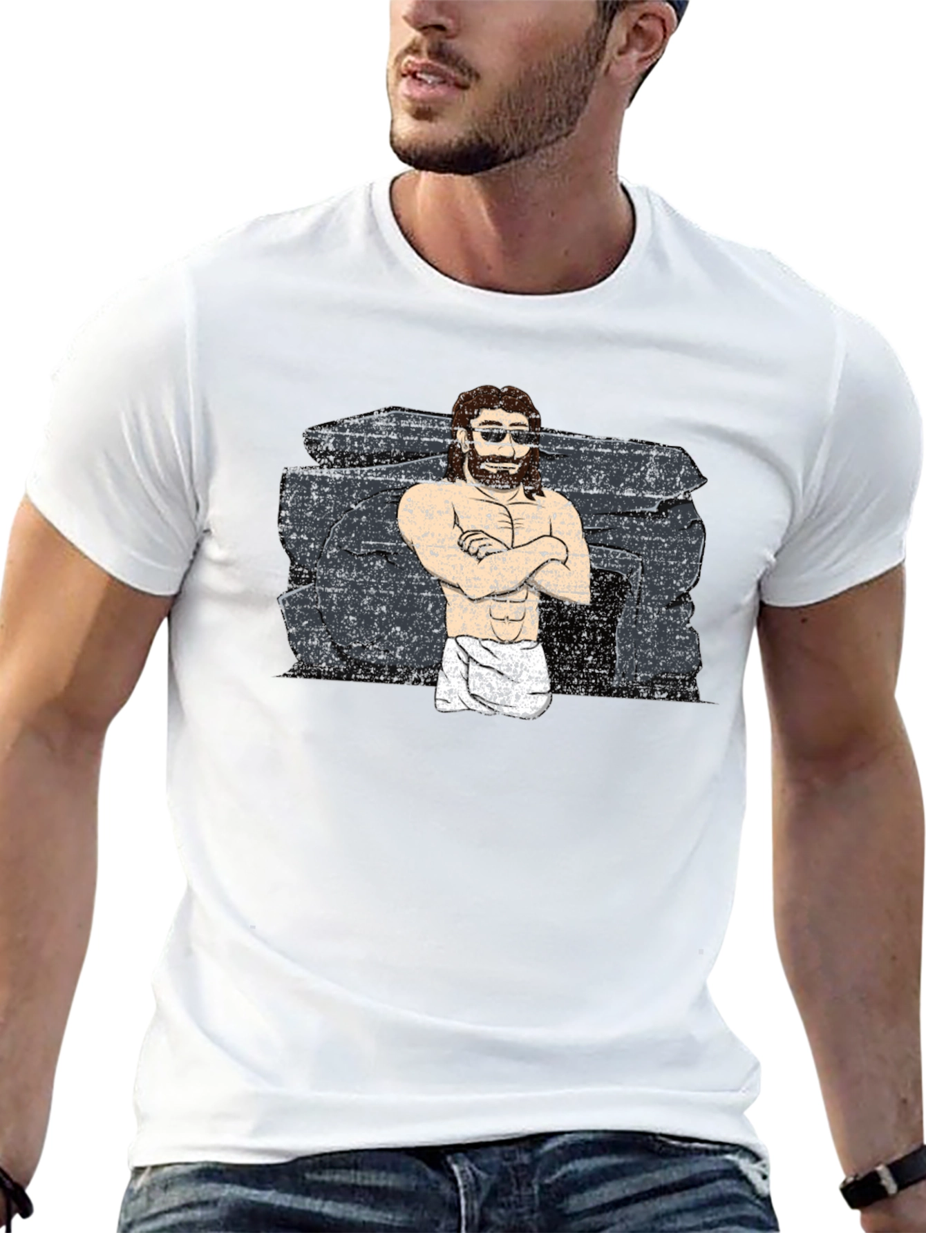 Black Funny Jesus Resurrection T-Shirt view 13