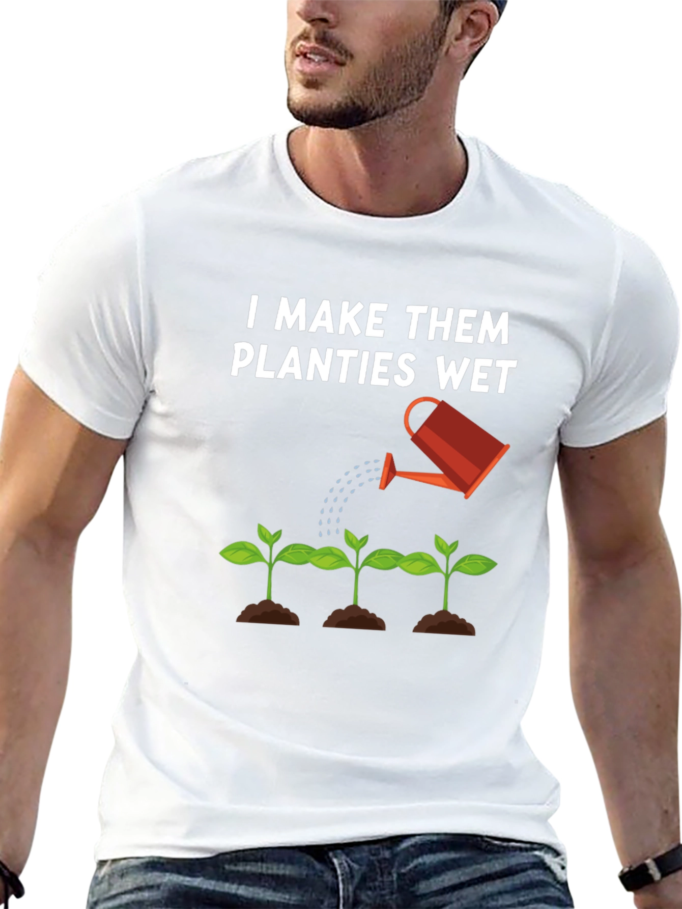 Black I Make Them Planties Wet Black T-Shirt view 13
