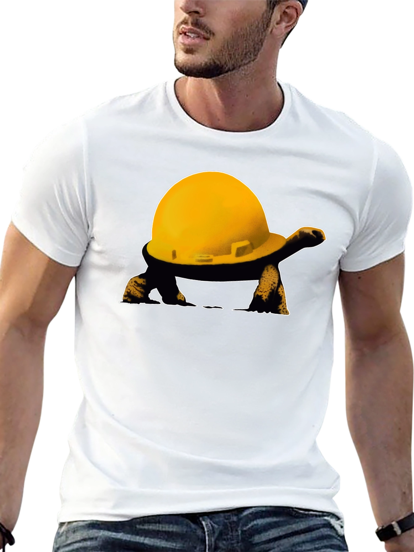 Black Turtle Hard Hat T-Shirt view 13