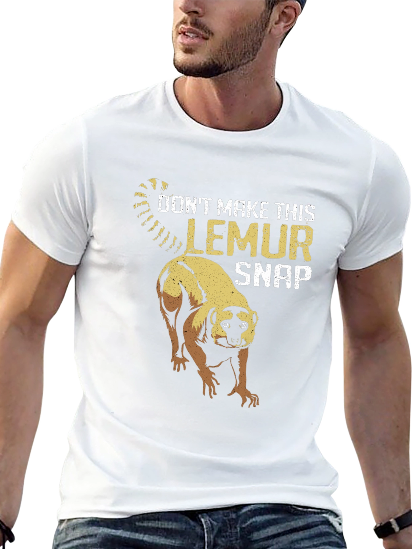Black Don't Make This Lemur Snap T-Shirt view 13