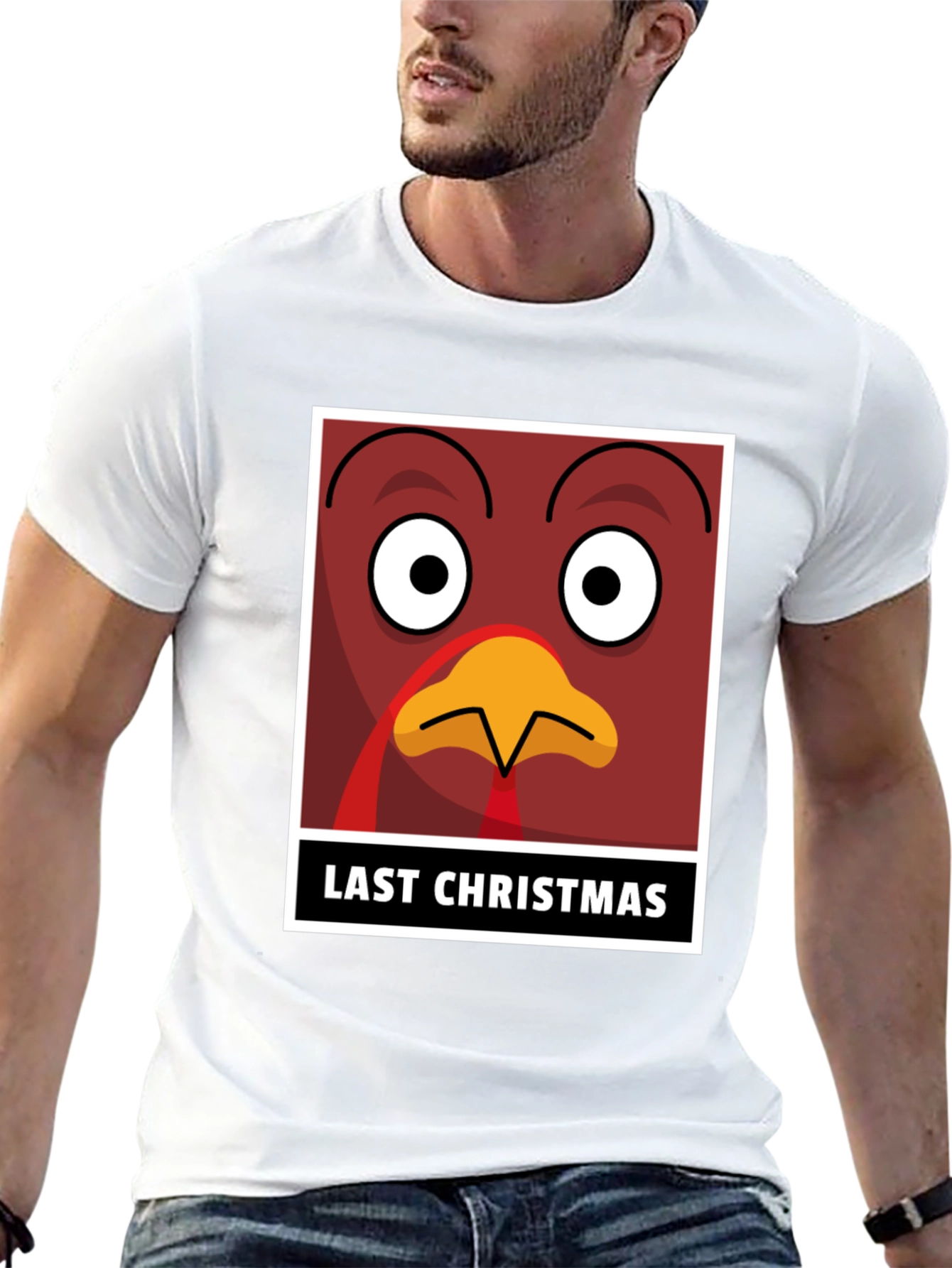 Black Funny Turkey Last Christmas T-Shirt view 13