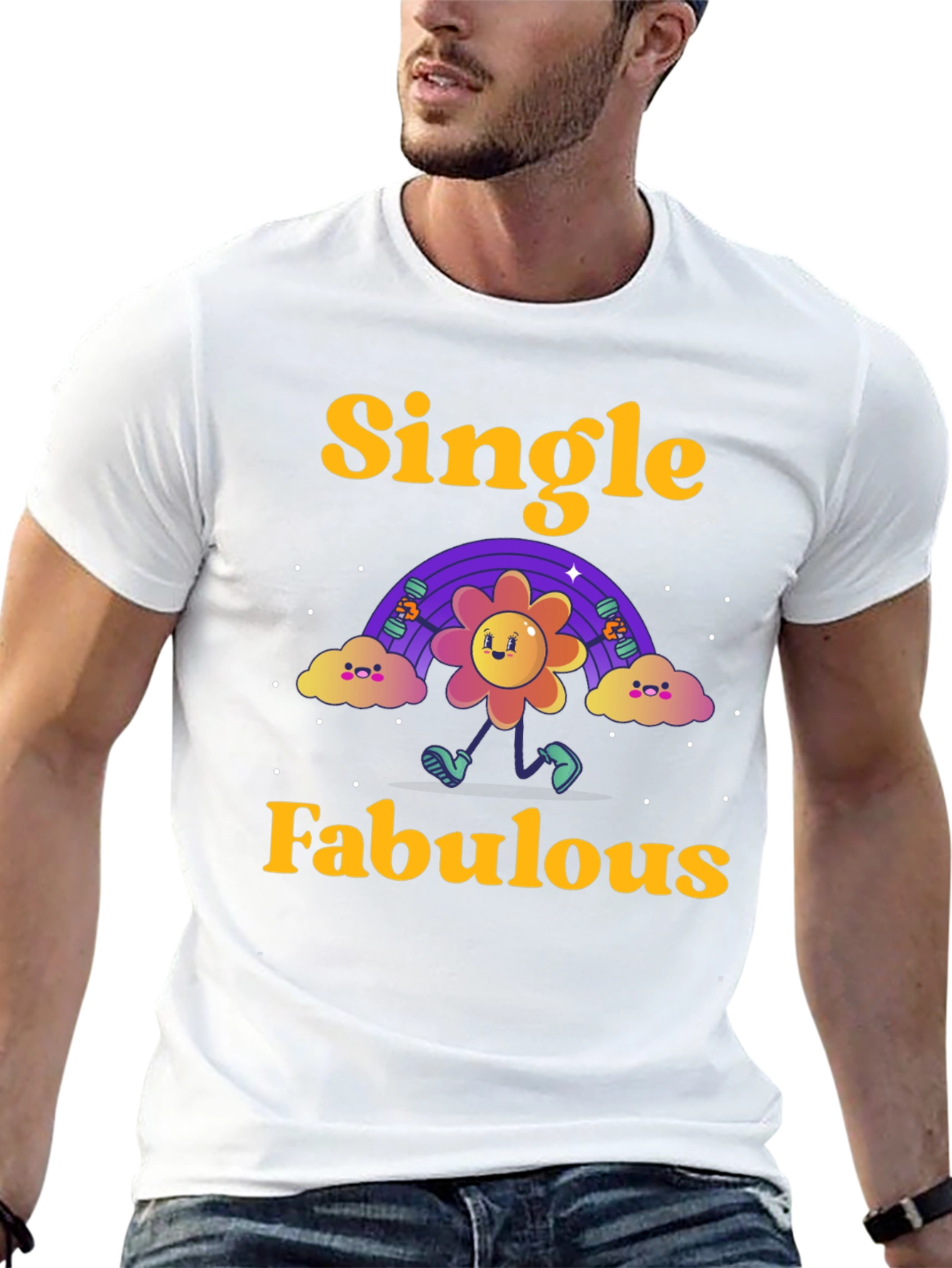 Black Single & Fabulous Graphic Tee view 13