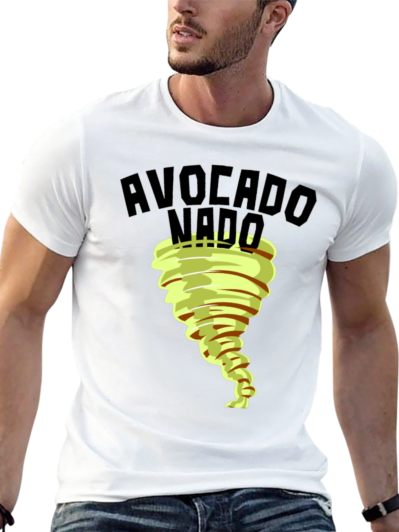 Black Avocado Nado Funny Graphic Tee view 13