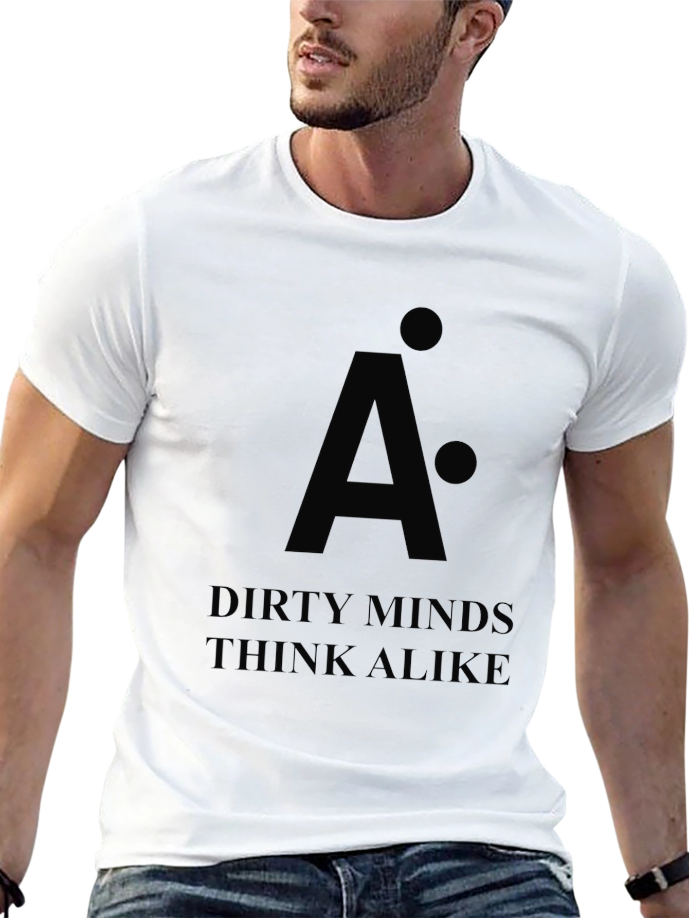 Black Dirty Minds Think Alike Black T-Shirt view 13