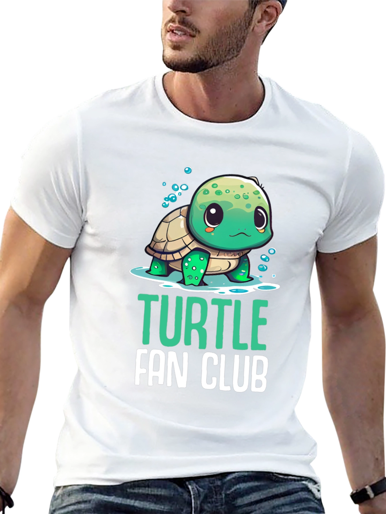 Black Turtle Fan Club Black T-Shirt view 13