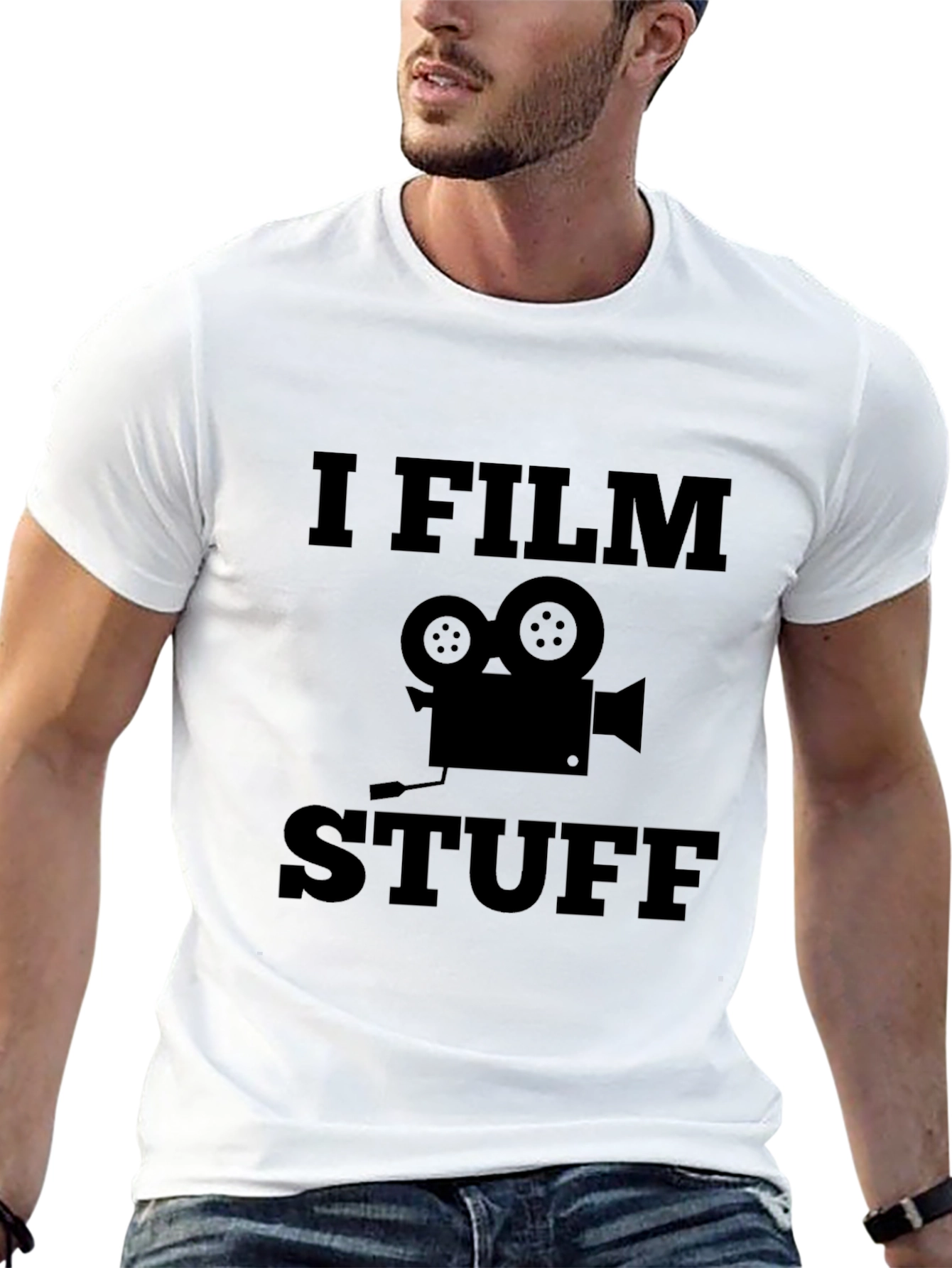 Black I Film Stuff T-Shirt - Filmmaker Tee view 13