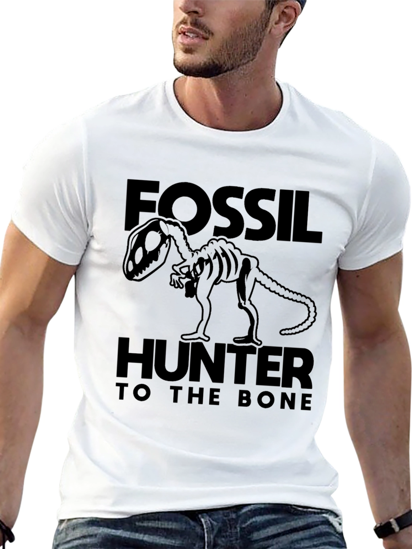 Black Fossil Hunter Dinosaur T-Shirt view 13