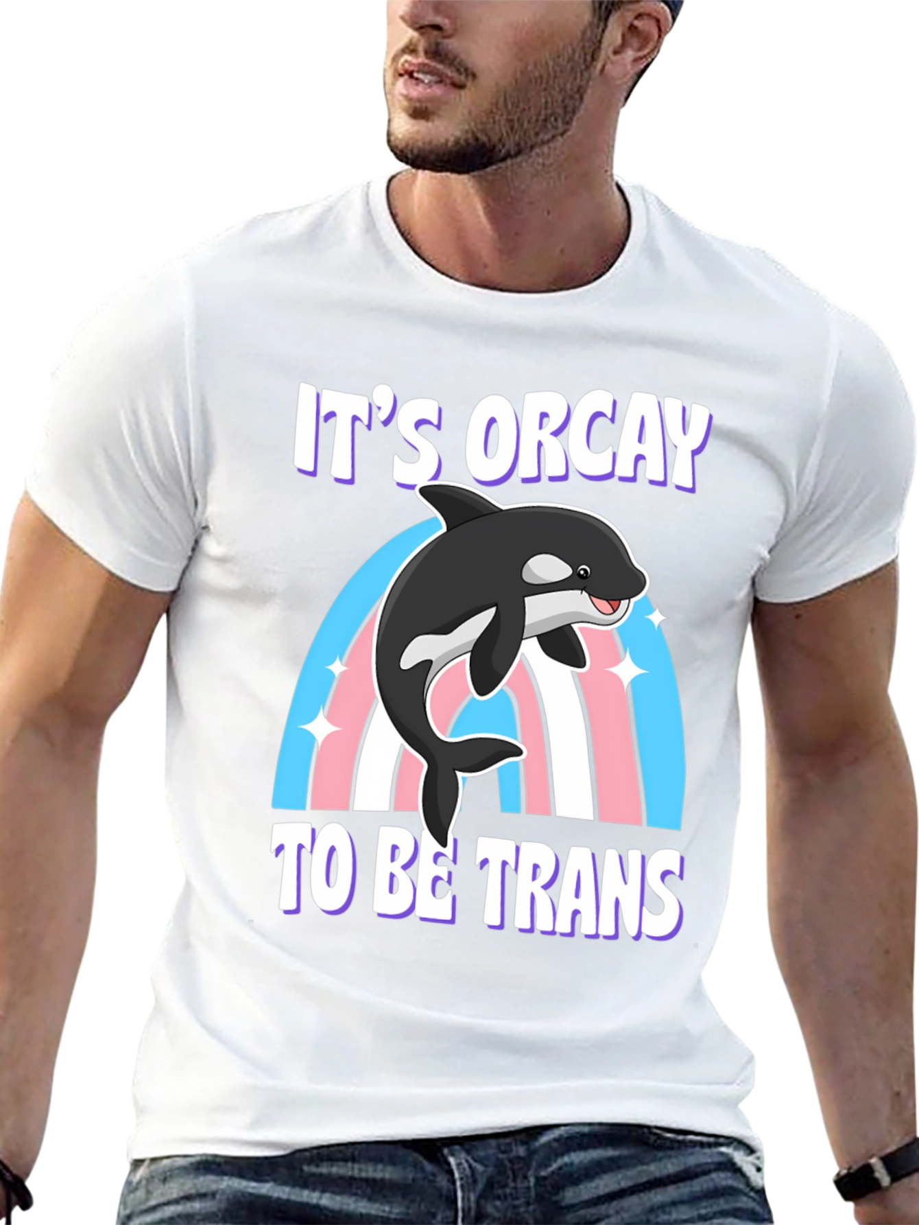 Black It's Orcay To Be Trans T-Shirt view 13