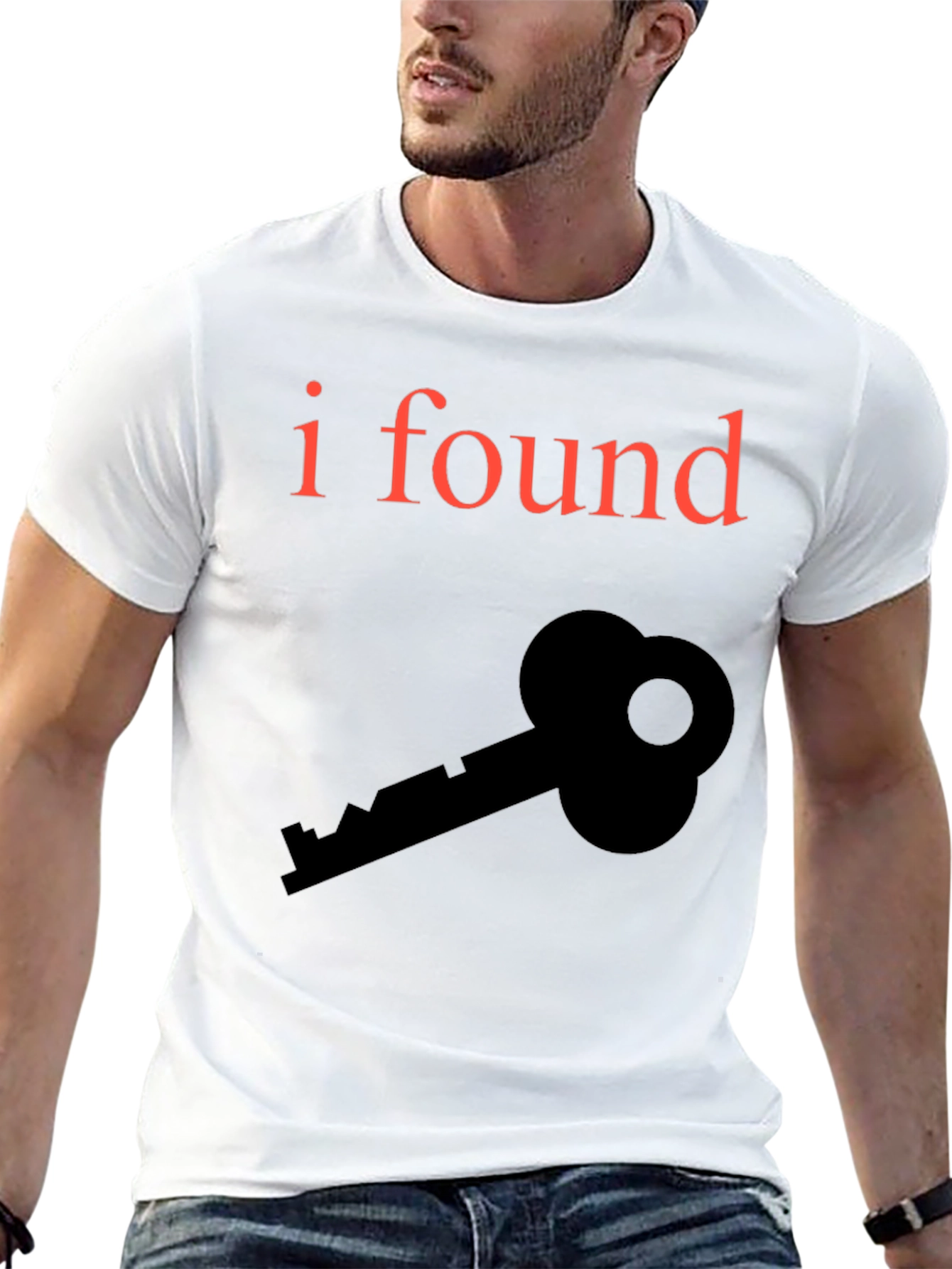 Black I Found a Key Graphic T-Shirt - Black view 13