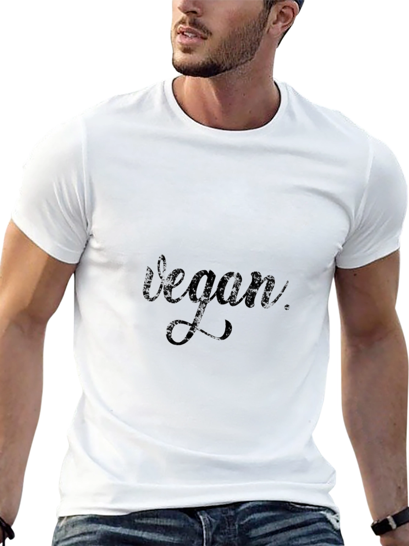 Black Vegan Lifestyle T-Shirt - Black view 13