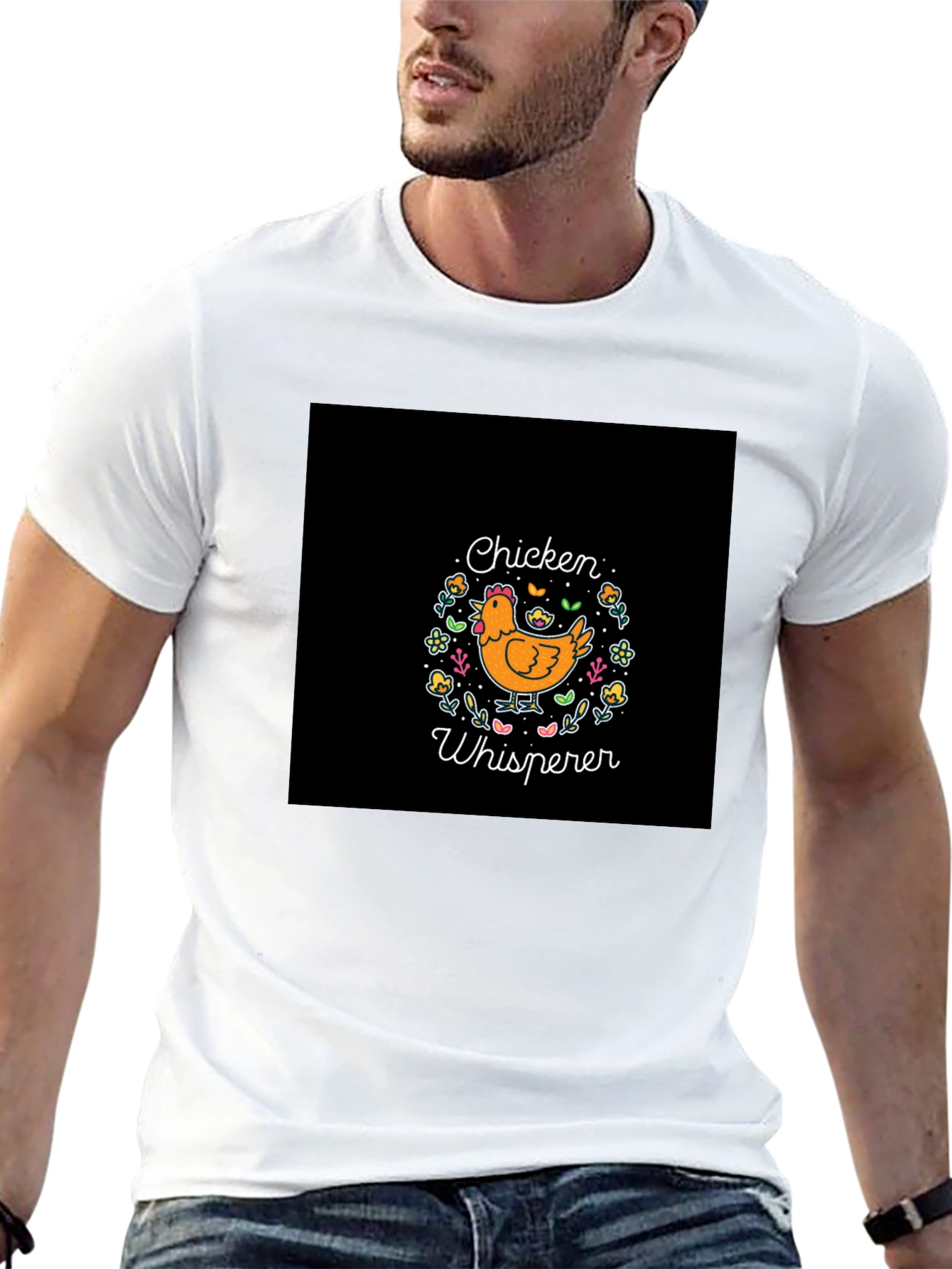 Black Chicken Whisperer Graphic T-Shirt - Soft & Stylish view 13