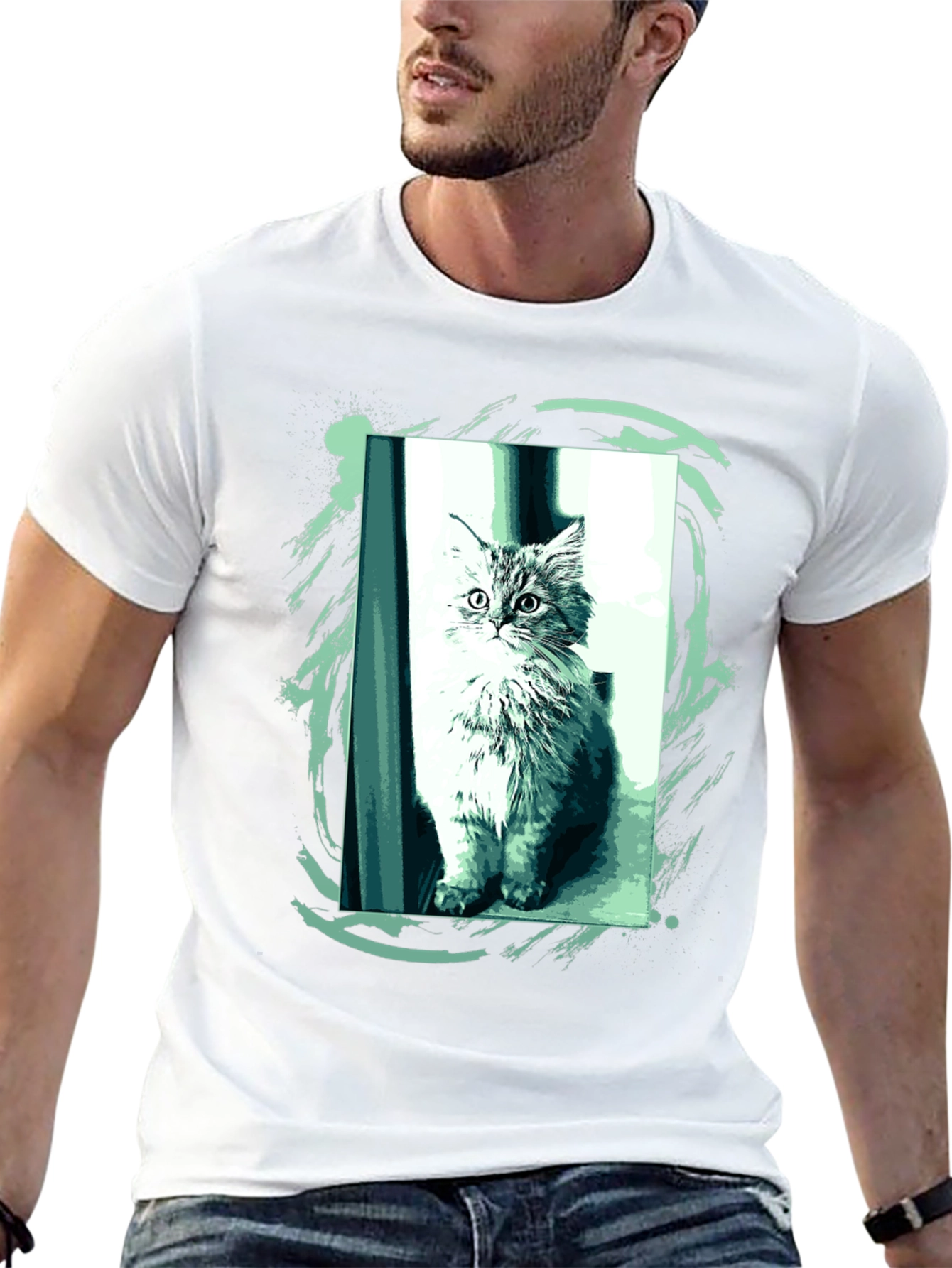 Black Cat Graphic T-Shirt - Unique Style view 13