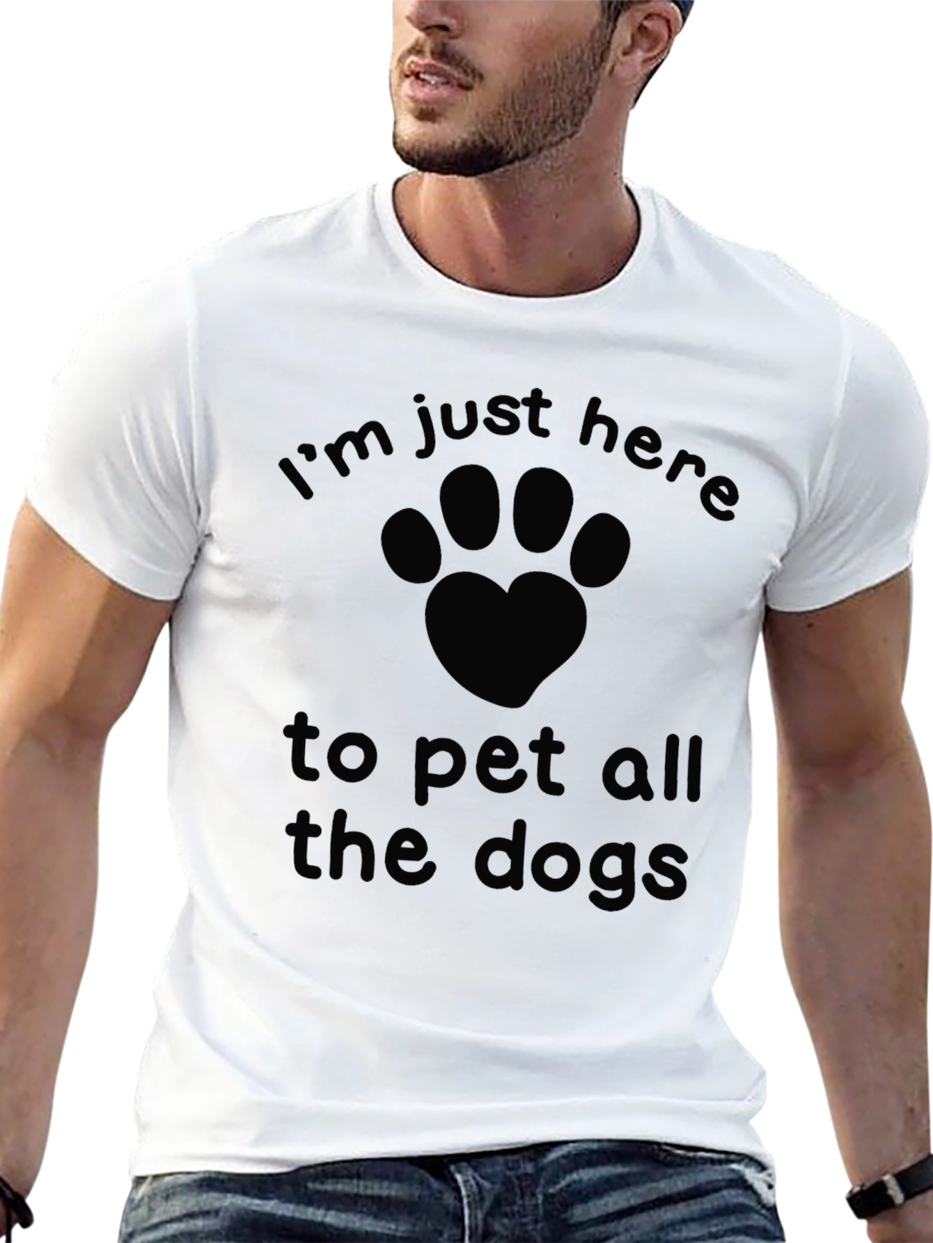 Black Pet All the Dogs Graphic Tee - Black Casual T-Shirt view 13