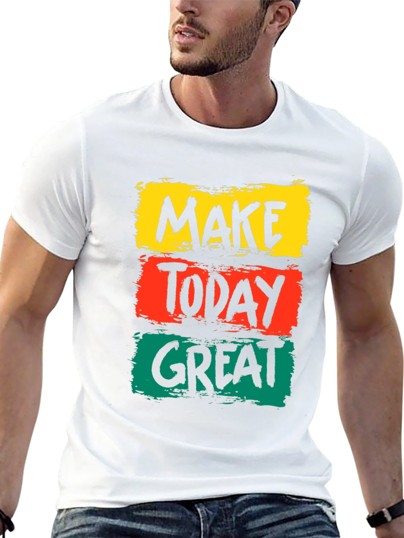 Black Make Today Great Graphic Tee view 13