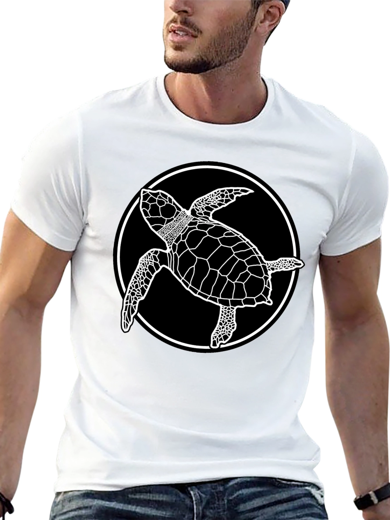 Black Black Turtle Graphic Tee view 13