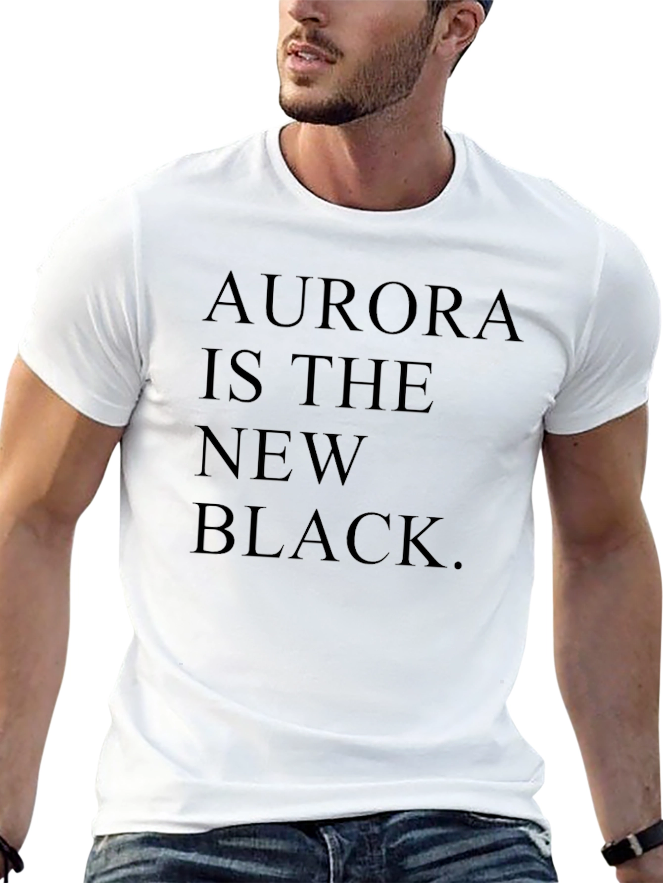 Black Aurora is the New Black Graphic Tee view 13