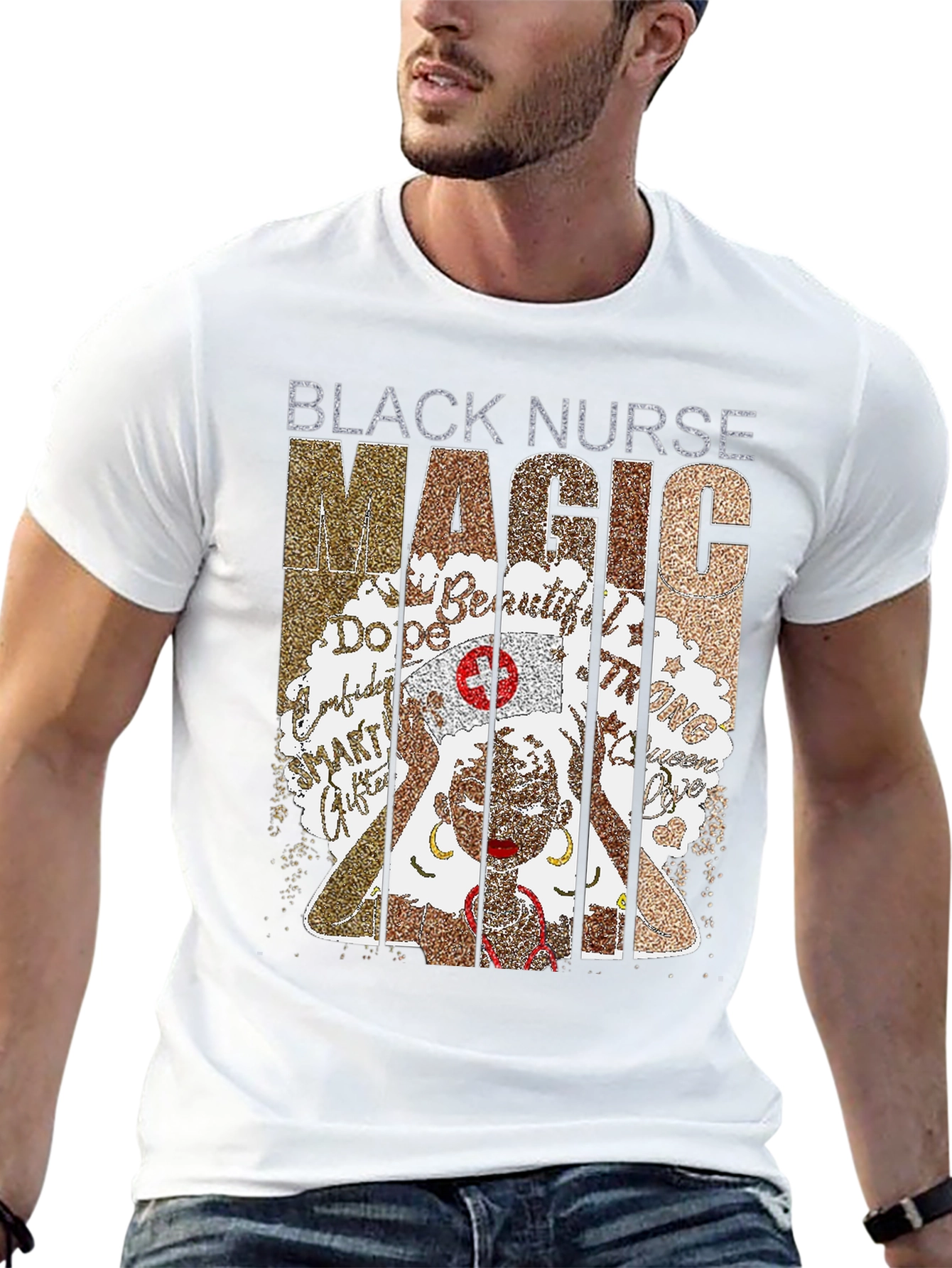 Black Black Nurse Magic T-Shirt view 13