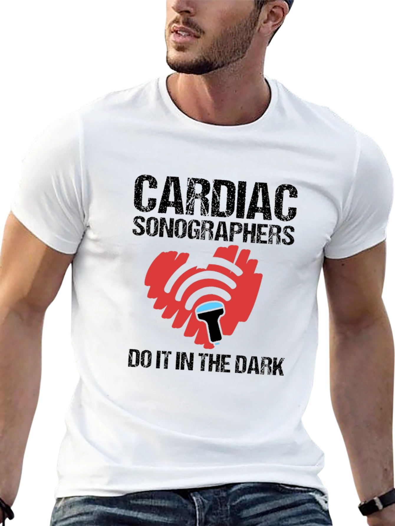 Cardiac Sonographer T-Shirt Heart Ultrasound Tee - 13