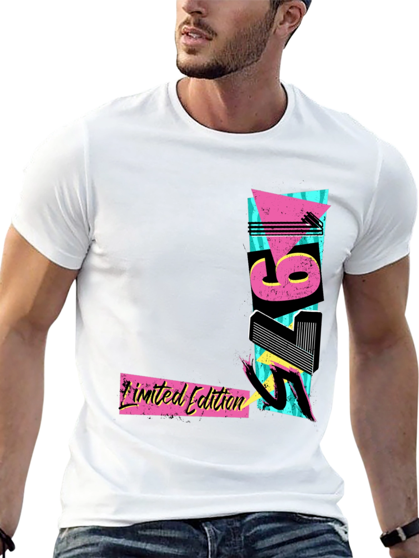 Black Limited Edition 1975 Retro T-Shirt view 13