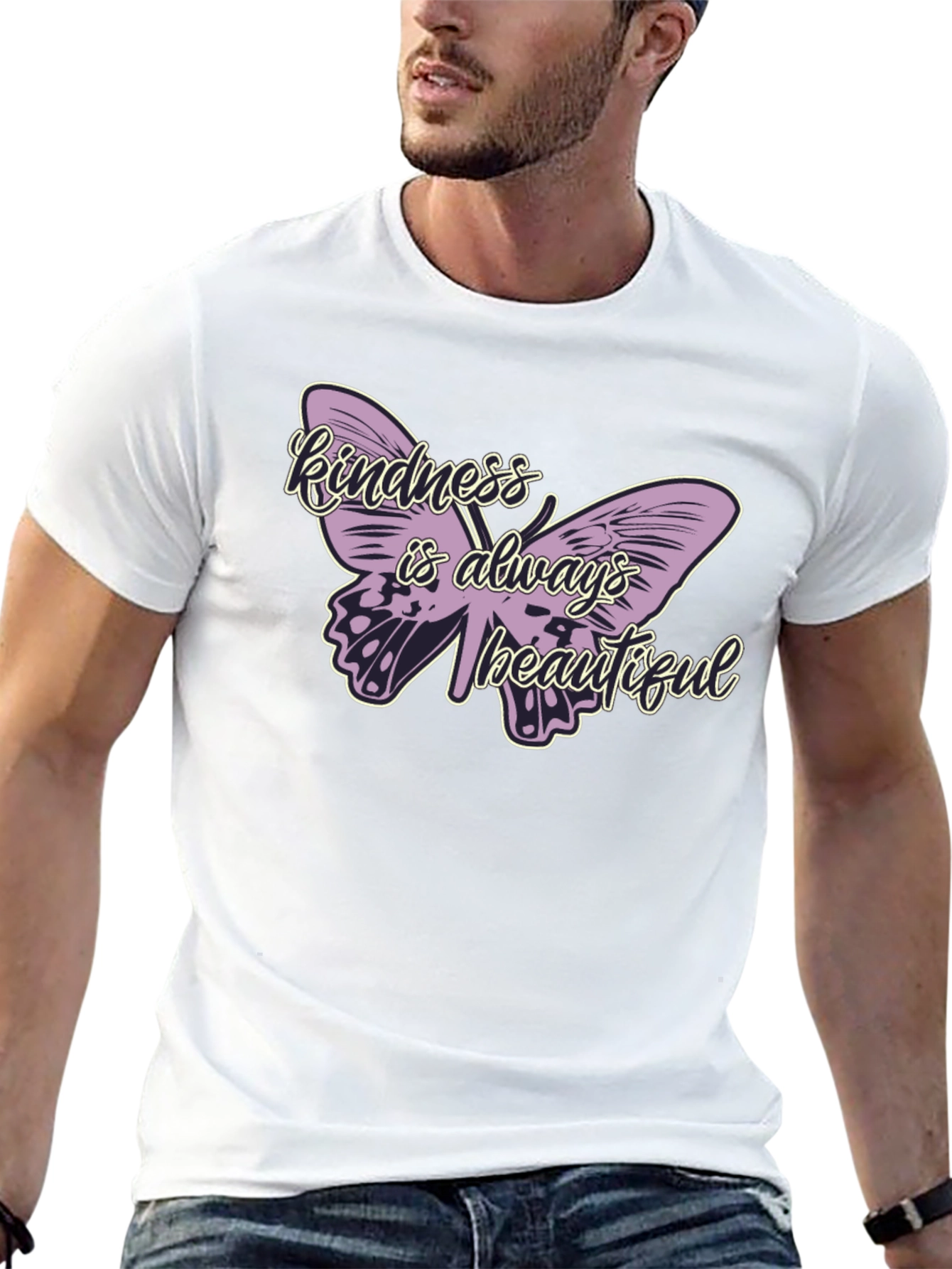 Black Kindness is Always Beautiful Butterfly T-Shirt view 13