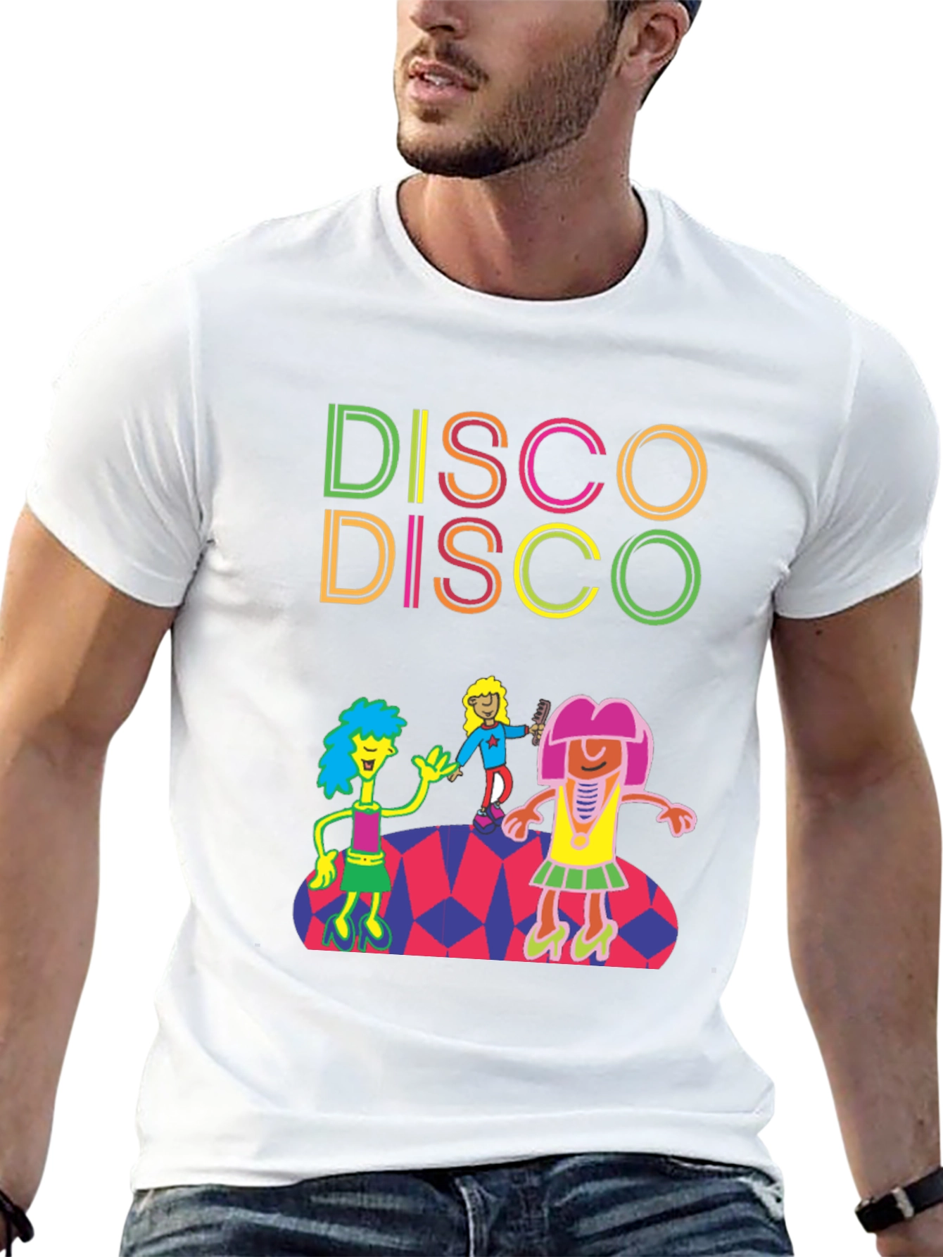 Black Retro Disco T-Shirt - Dance Party Tee view 13