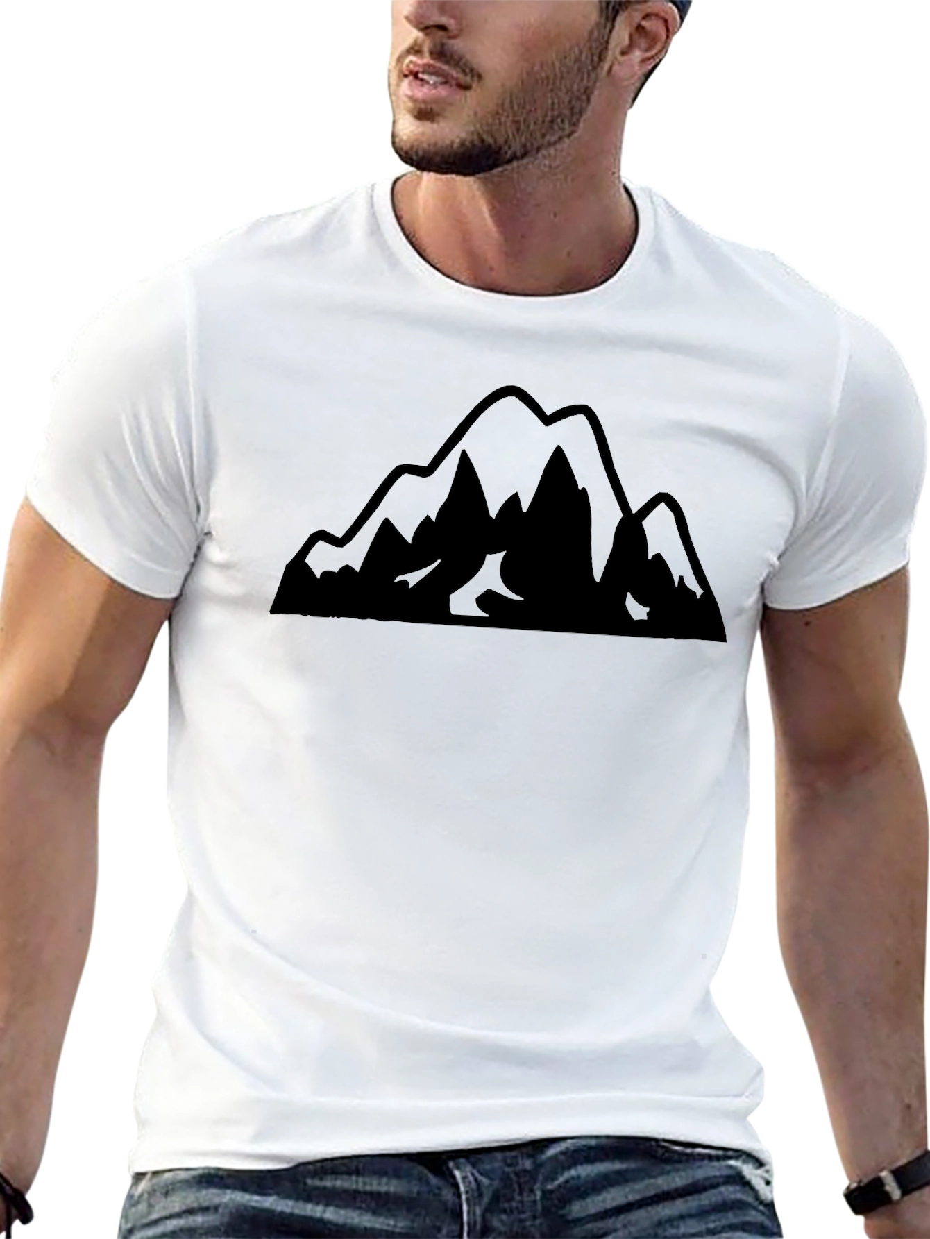 Black Mountain Graphic Black T-Shirt view 13
