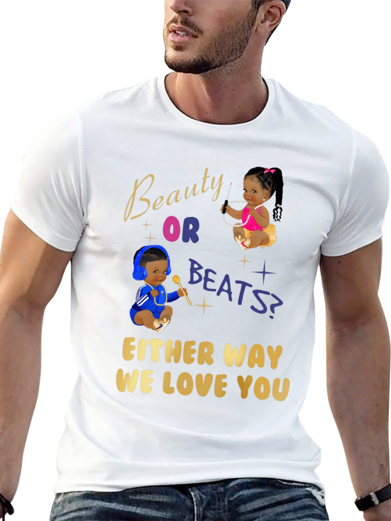 Black Beauty or Beats Graphic T-Shirt view 13