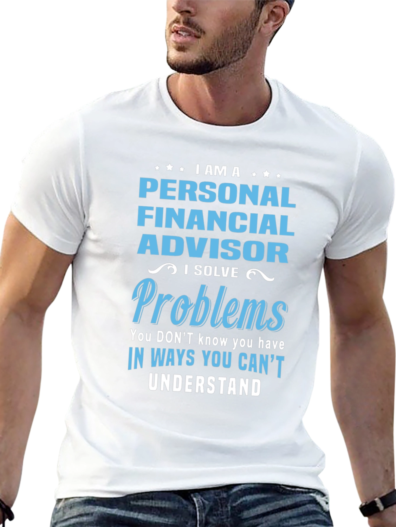 Black Personal Financial Advisor T-Shirt view 13