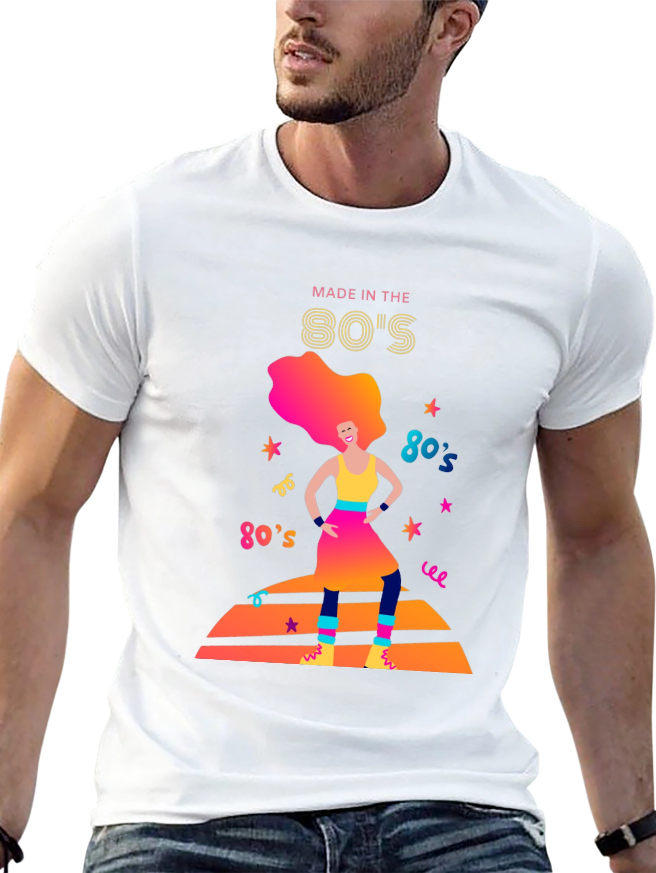 Black Retro '80s Graphic Tee - Totally Awesome! view 13