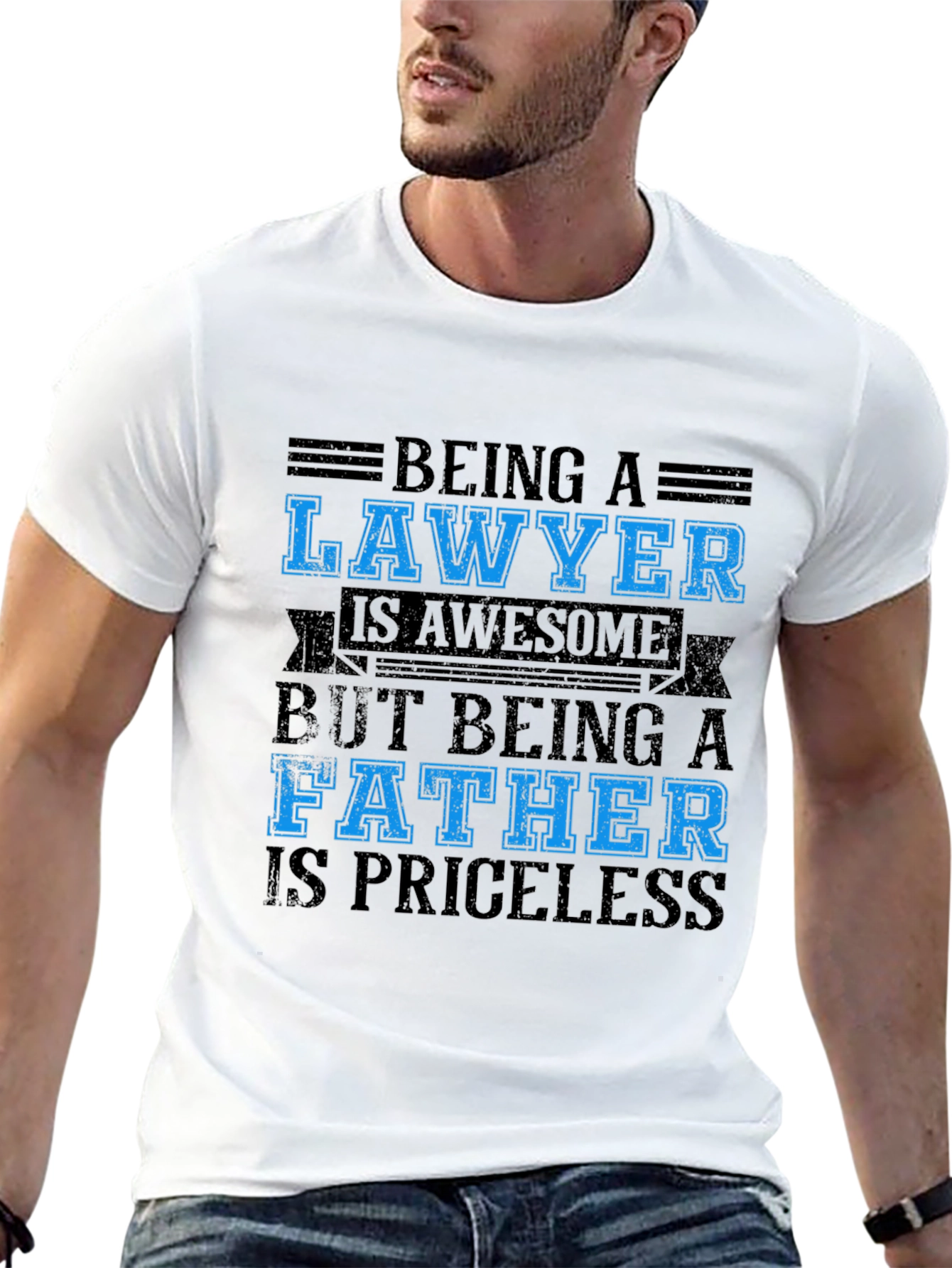 Black Lawyer Father Black T-Shirt - Priceless view 13