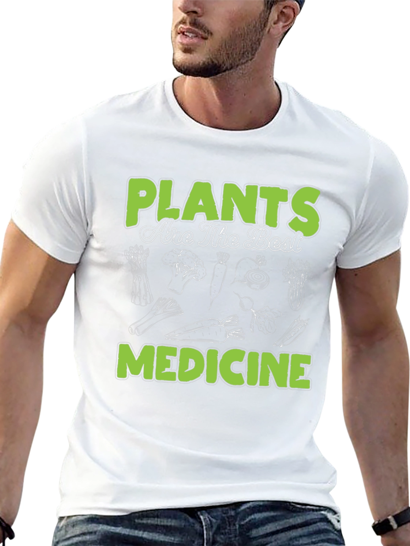 Black Plants are the Best Medicine T-Shirt view 13