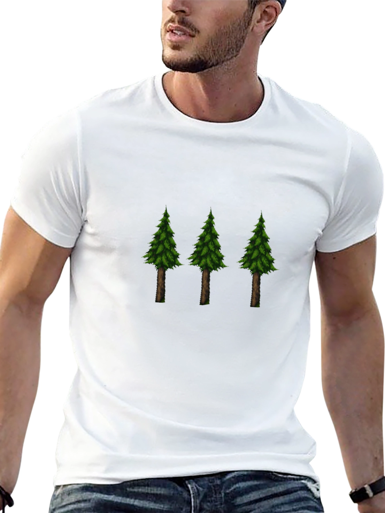 Black Evergreen Forest T-Shirt - Nature Lover's Tee view 13