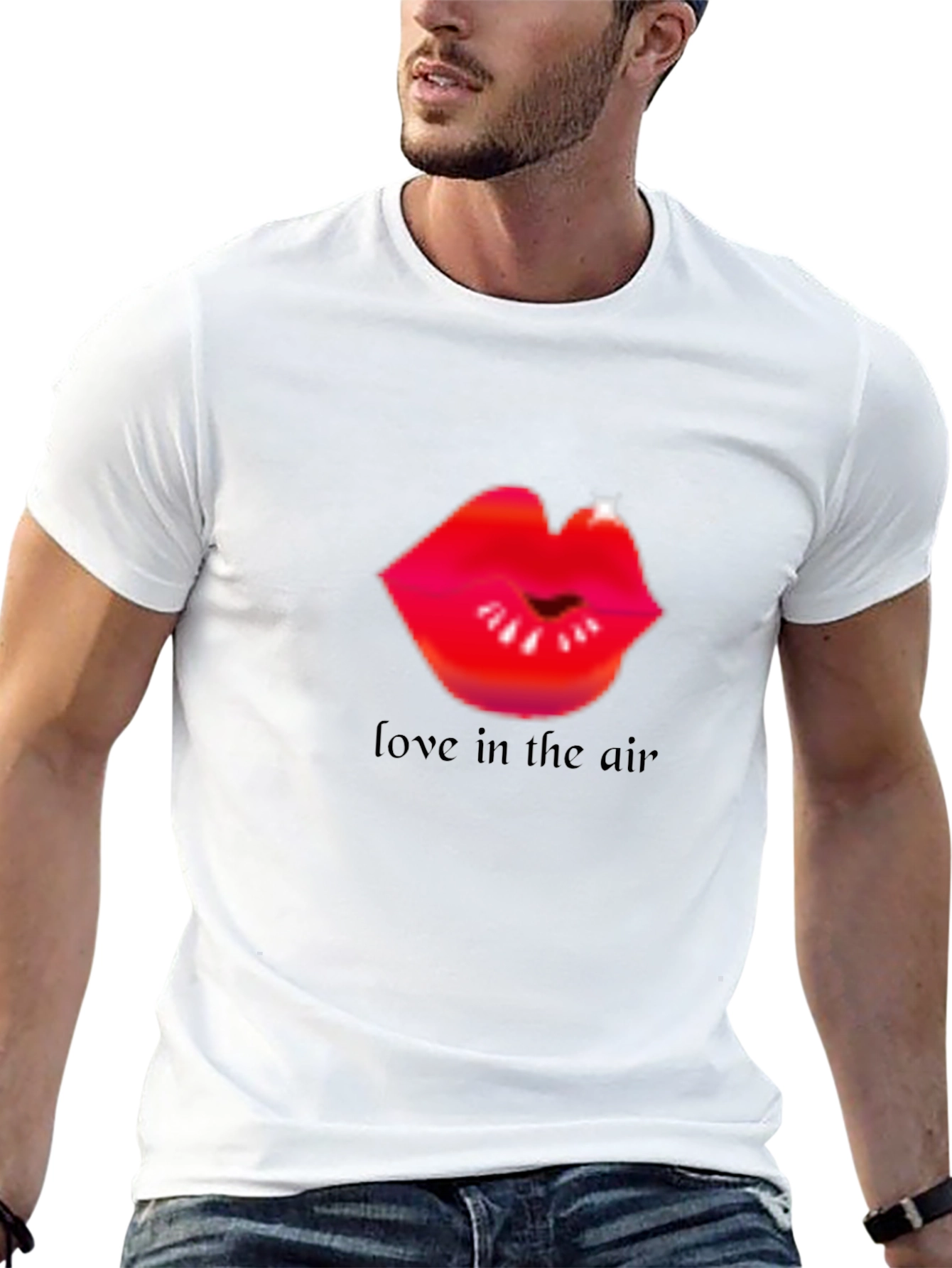 Black Love in the Air Graphic Tee view 13