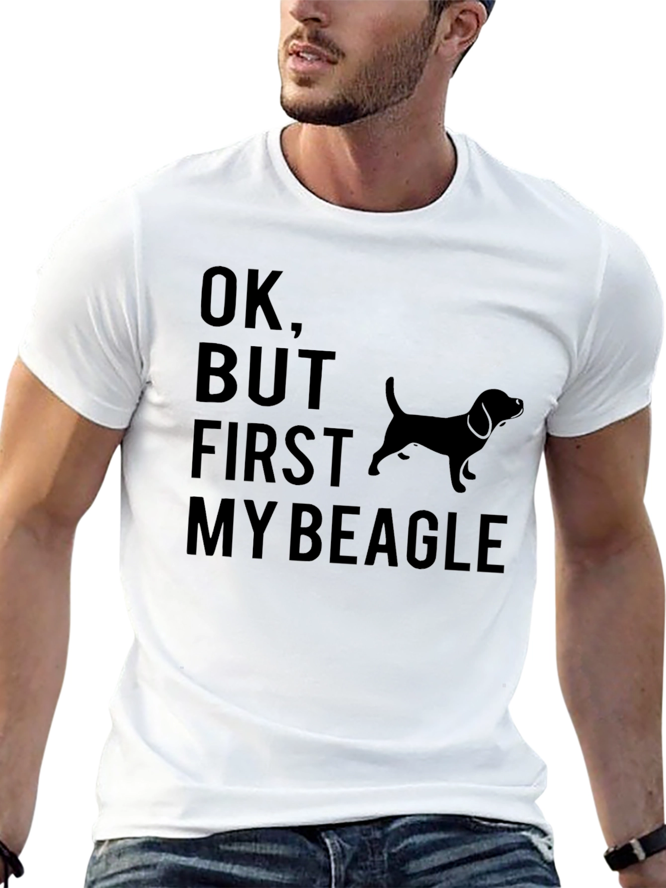 Black Ok, But First My Beagle T-Shirt view 13