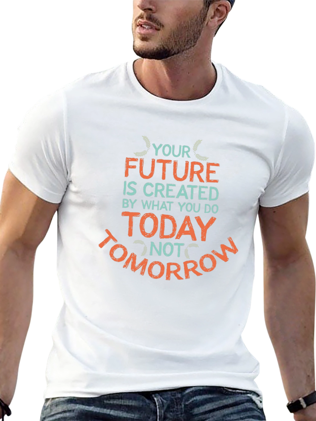 Black Inspirational Future T-Shirt -  Motivational Design view 13