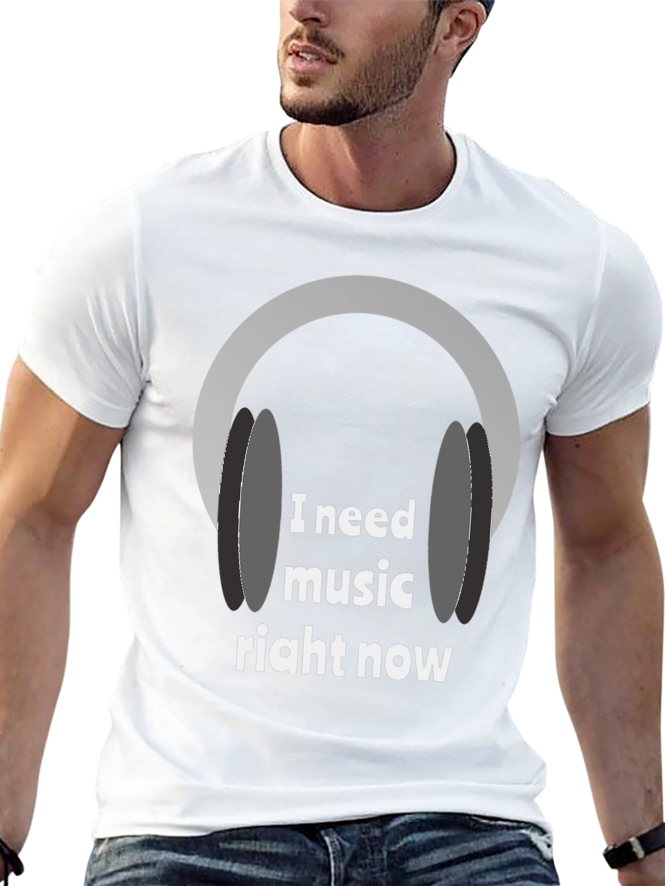 I Need Music Right Now Graphic Tee - 13