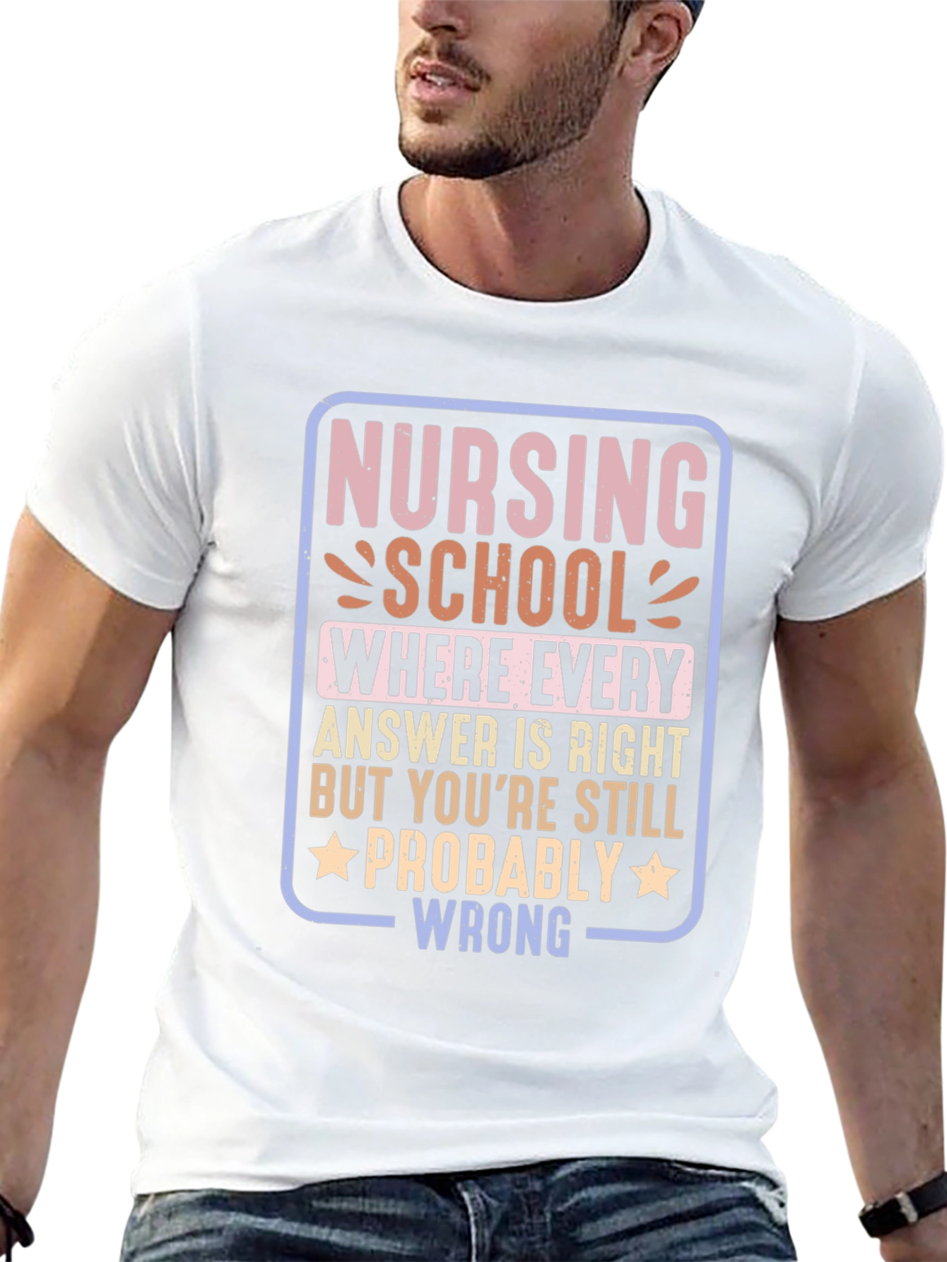Black Nursing School T-Shirt - Funny Nurse Student Tee view 13