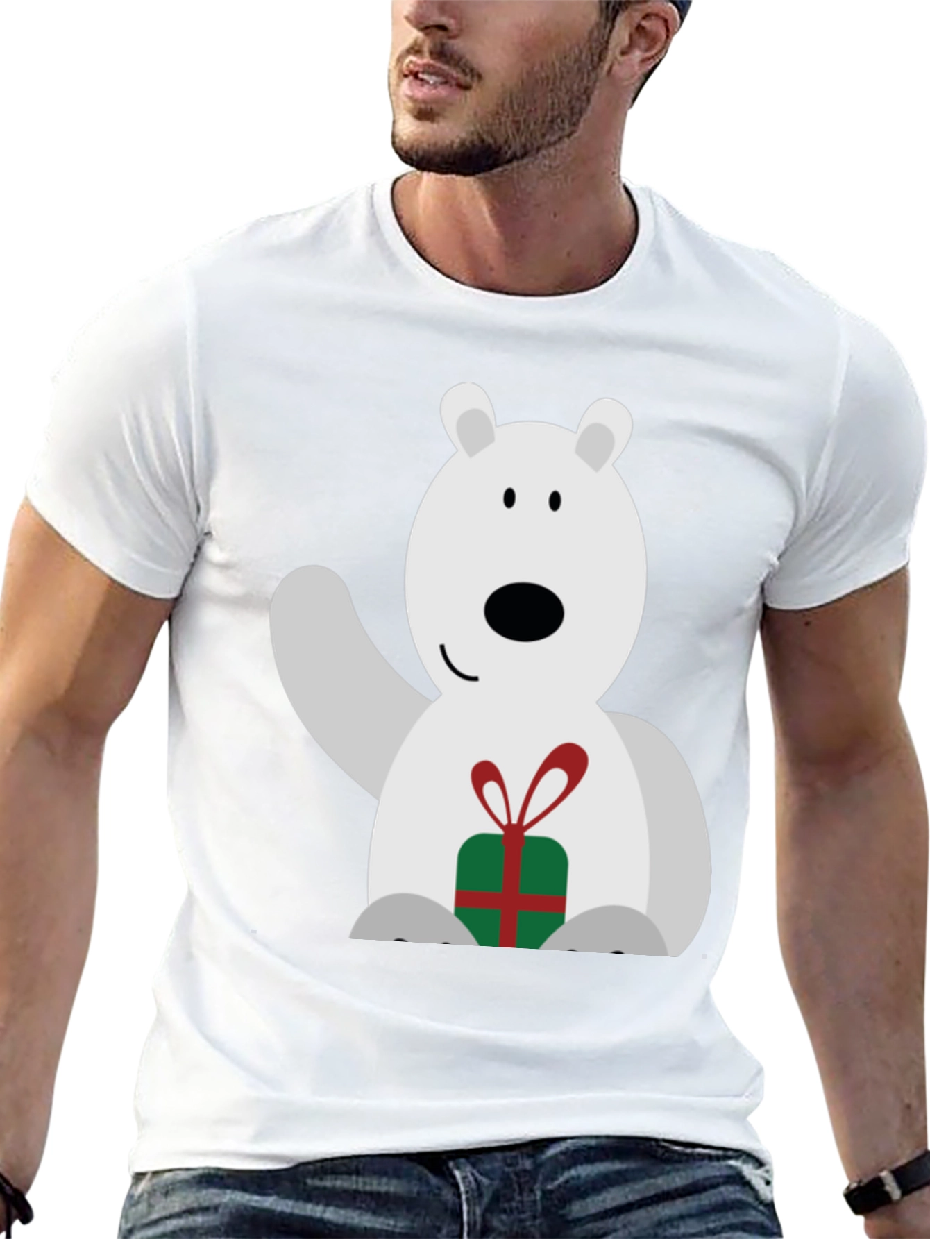 Black Polar Bear Gift Tee view 13