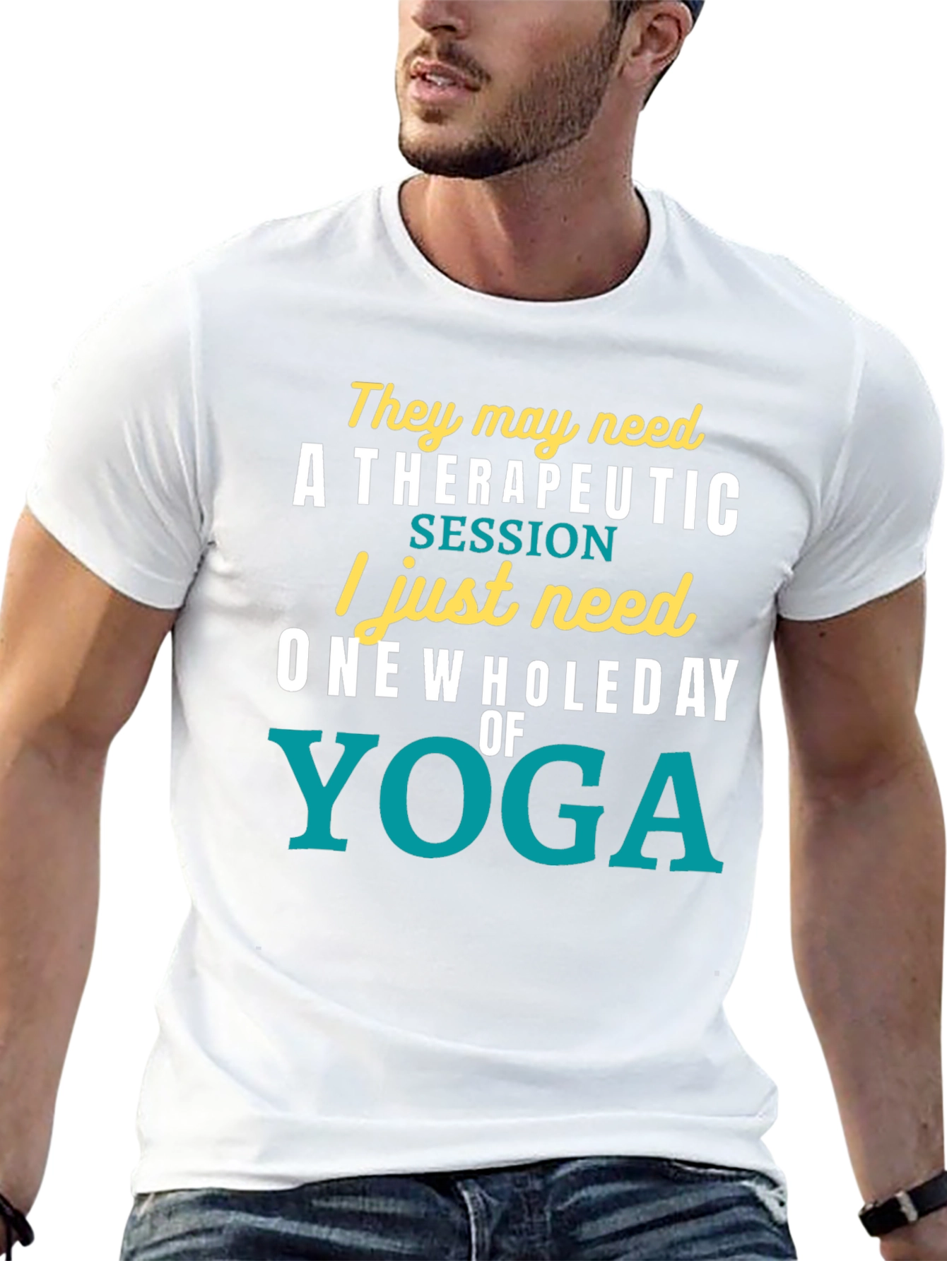 Black Yoga Lover's T-Shirt: One Whole Day of Relaxation view 13