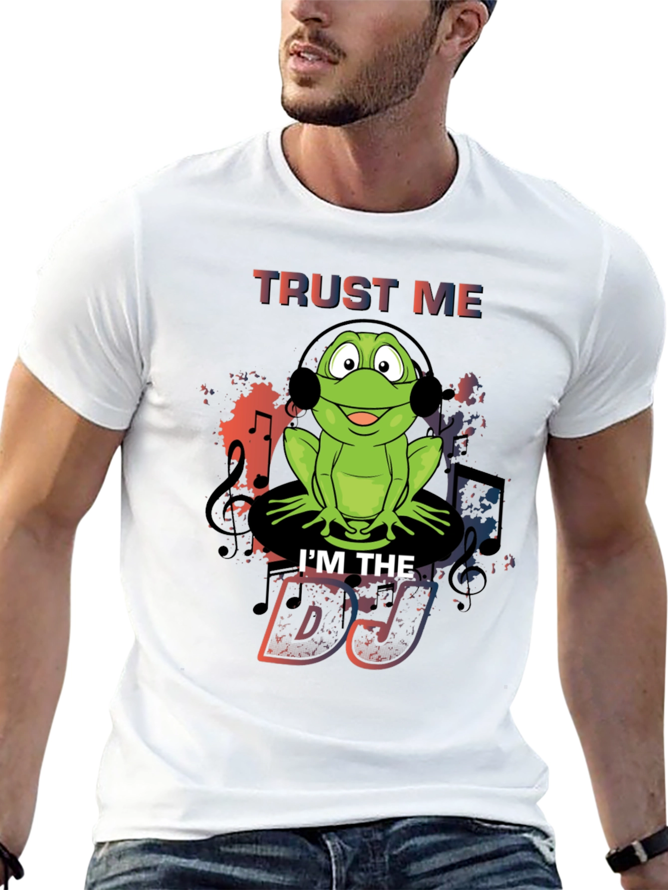 Black Trust Me I'm the DJ Frog T-Shirt view 13